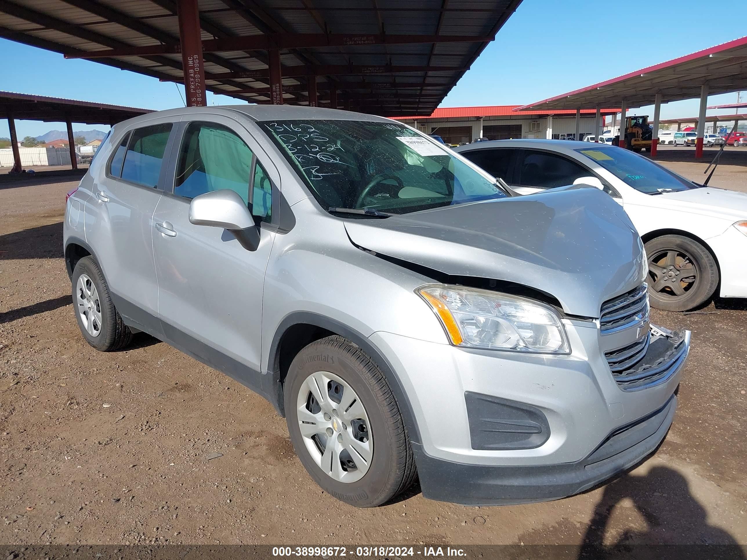 CHEVROLET TRAX 2016 kl7cjksb7gb658625