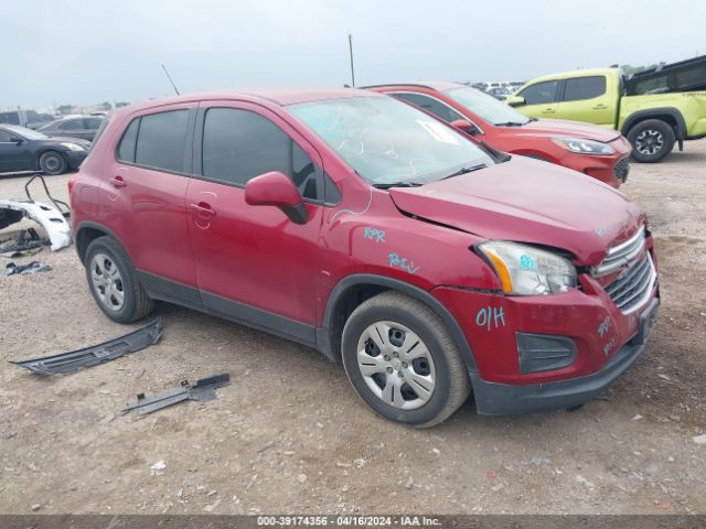 CHEVROLET TRAX 2015 kl7cjksb8fb215642