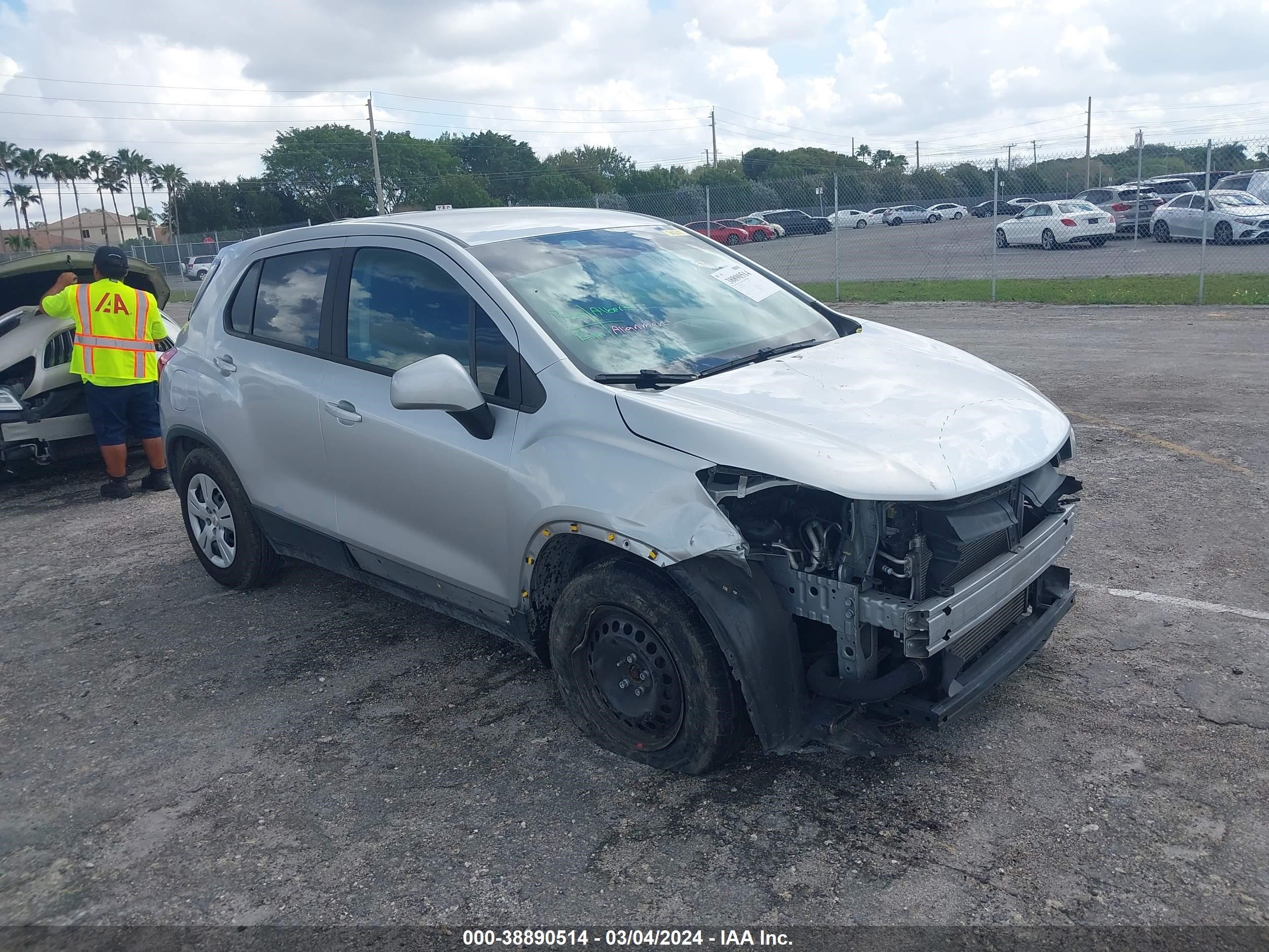 CHEVROLET TRAX 2017 kl7cjksb8hb145448