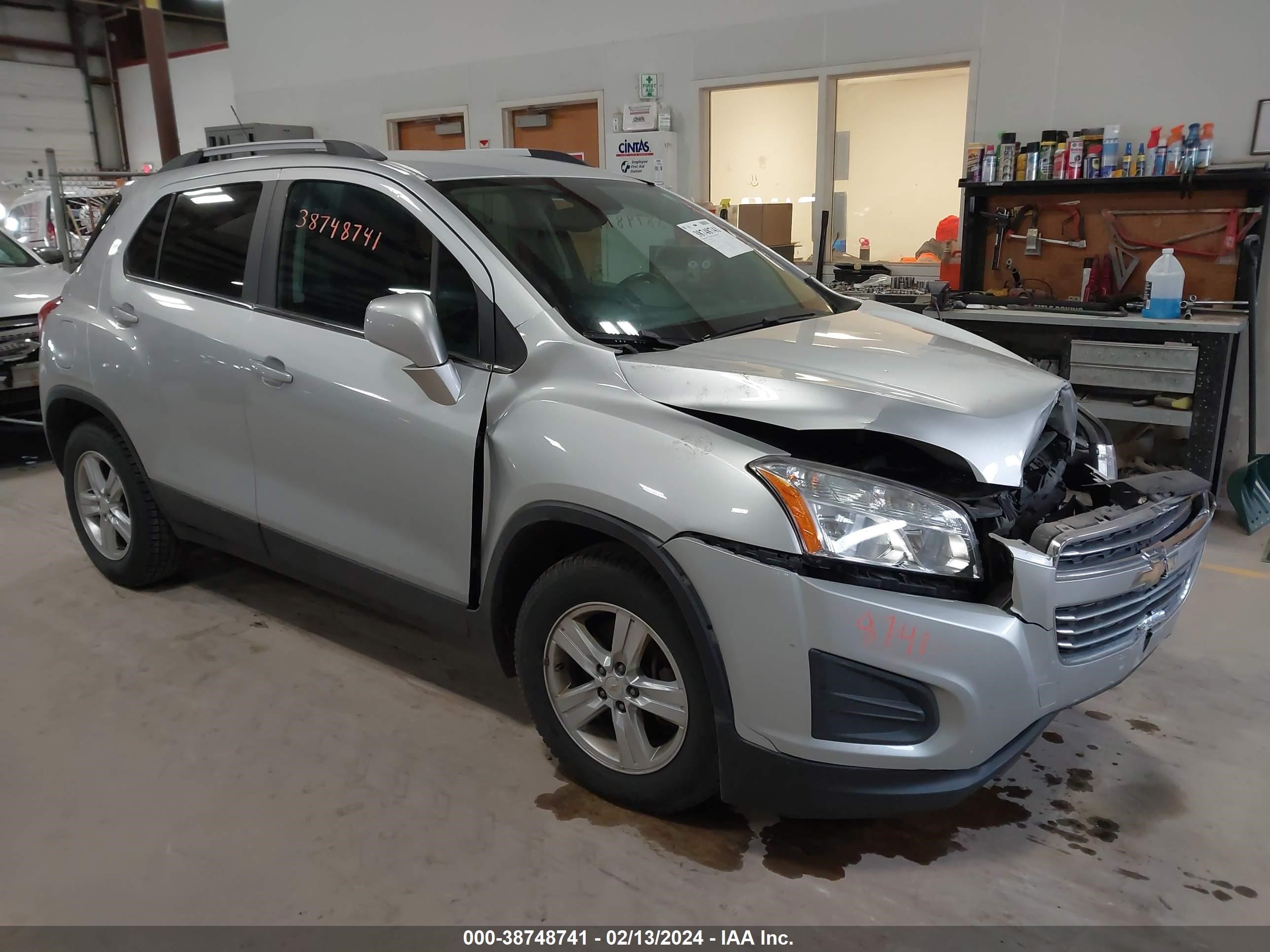 CHEVROLET TRAX 2016 kl7cjlsb1gb653765