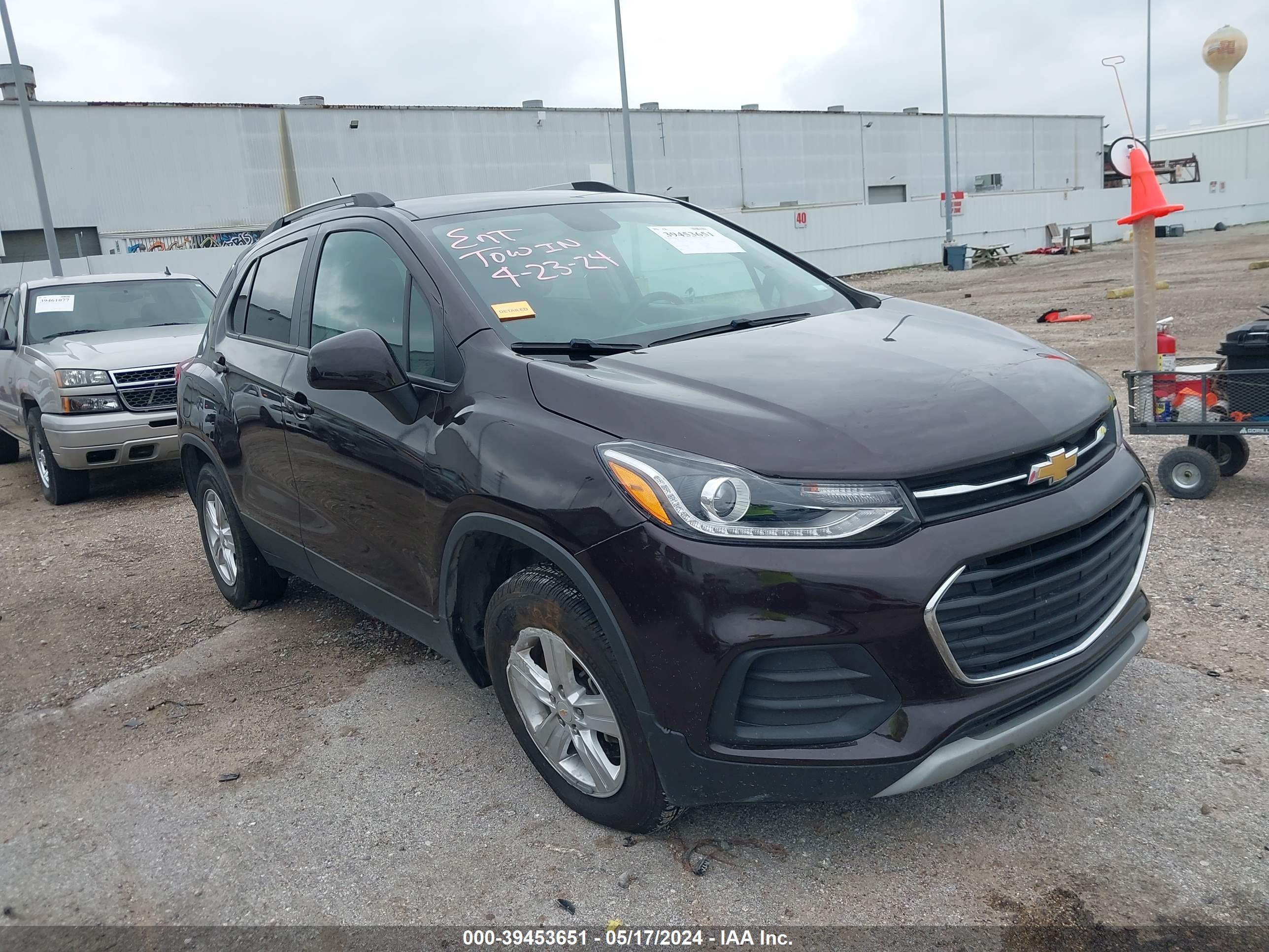 CHEVROLET TRAX 2021 kl7cjlsb2mb321474