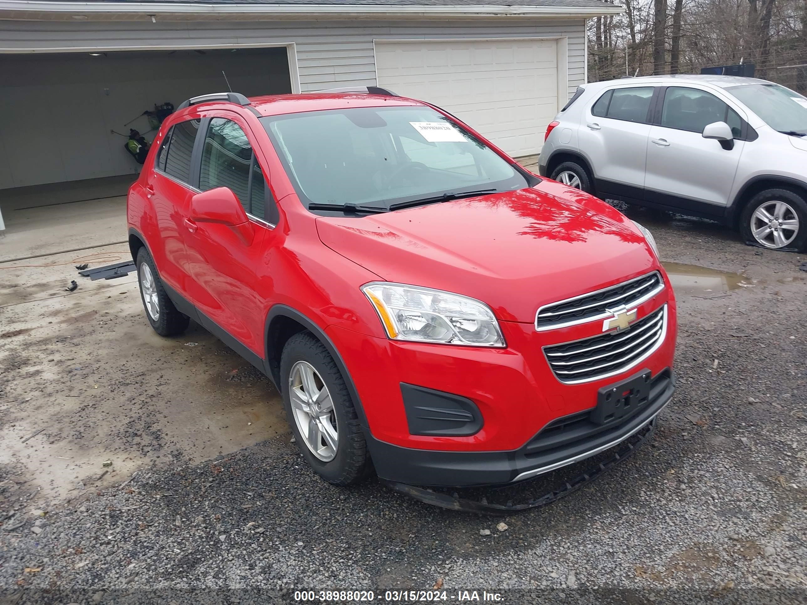 CHEVROLET TRAX 2015 kl7cjlsb3fb100498