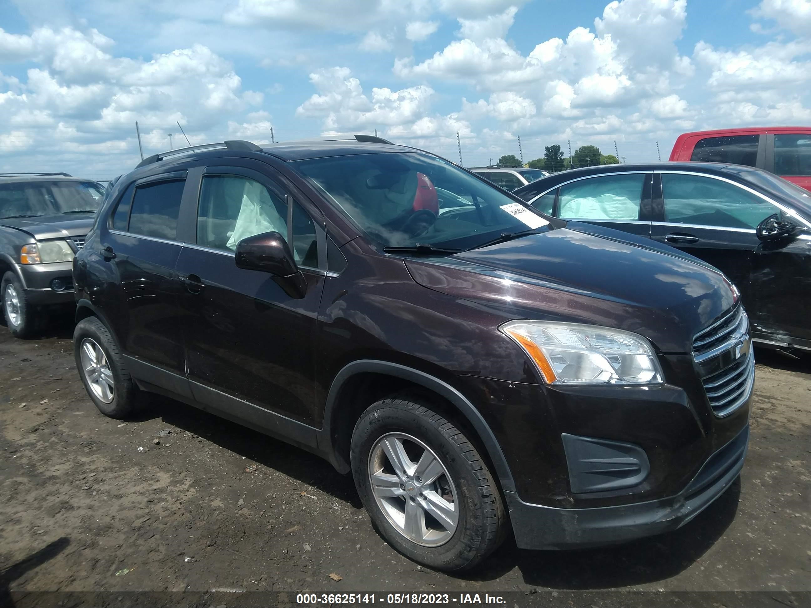 CHEVROLET TRAX 2016 kl7cjlsb6gb550633