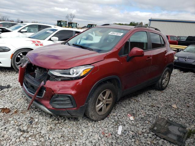 CHEVROLET TRAX 1LT 2021 kl7cjlsb8mb355130