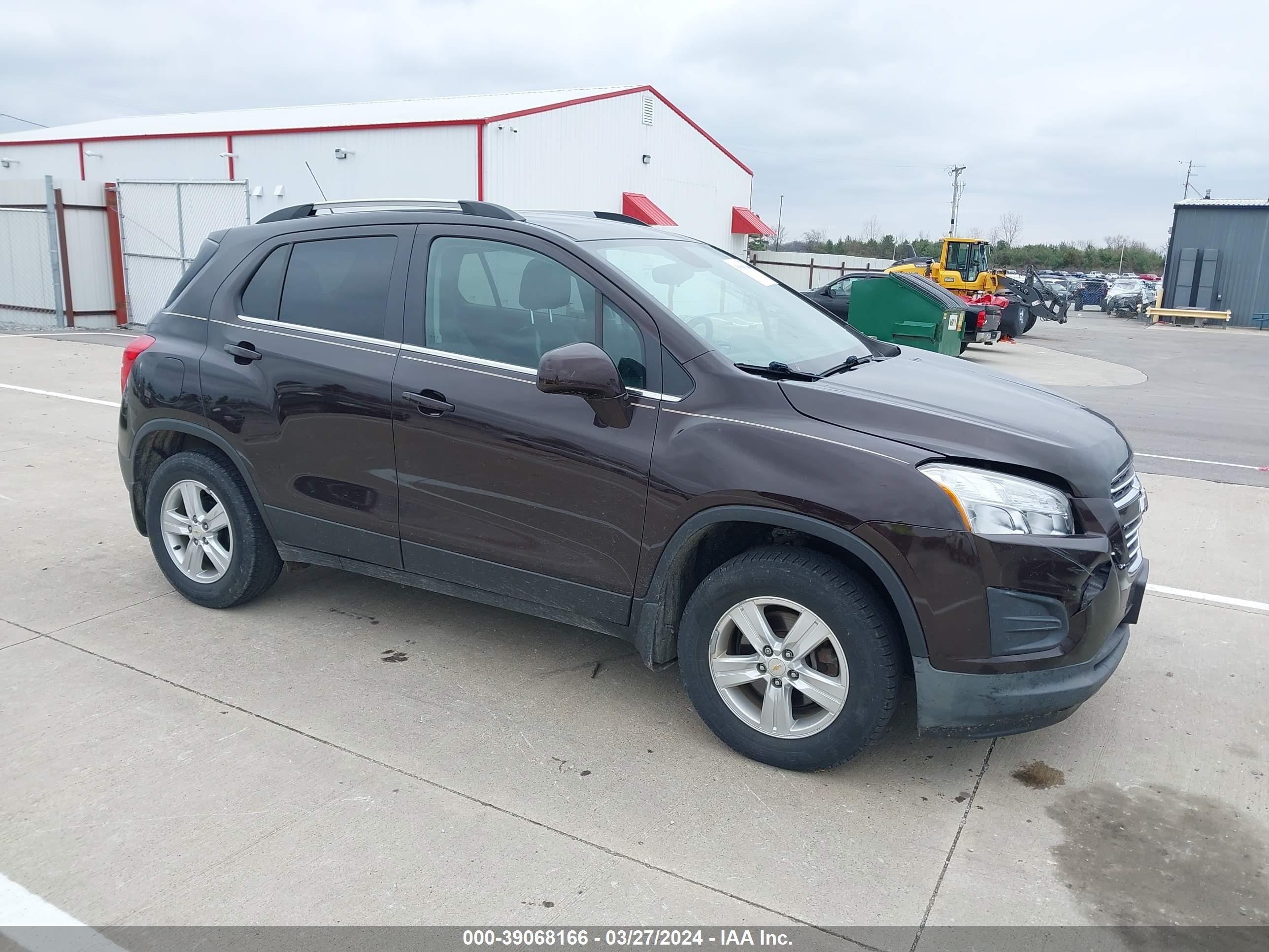 CHEVROLET TRAX 2016 kl7cjlsb9gb755945