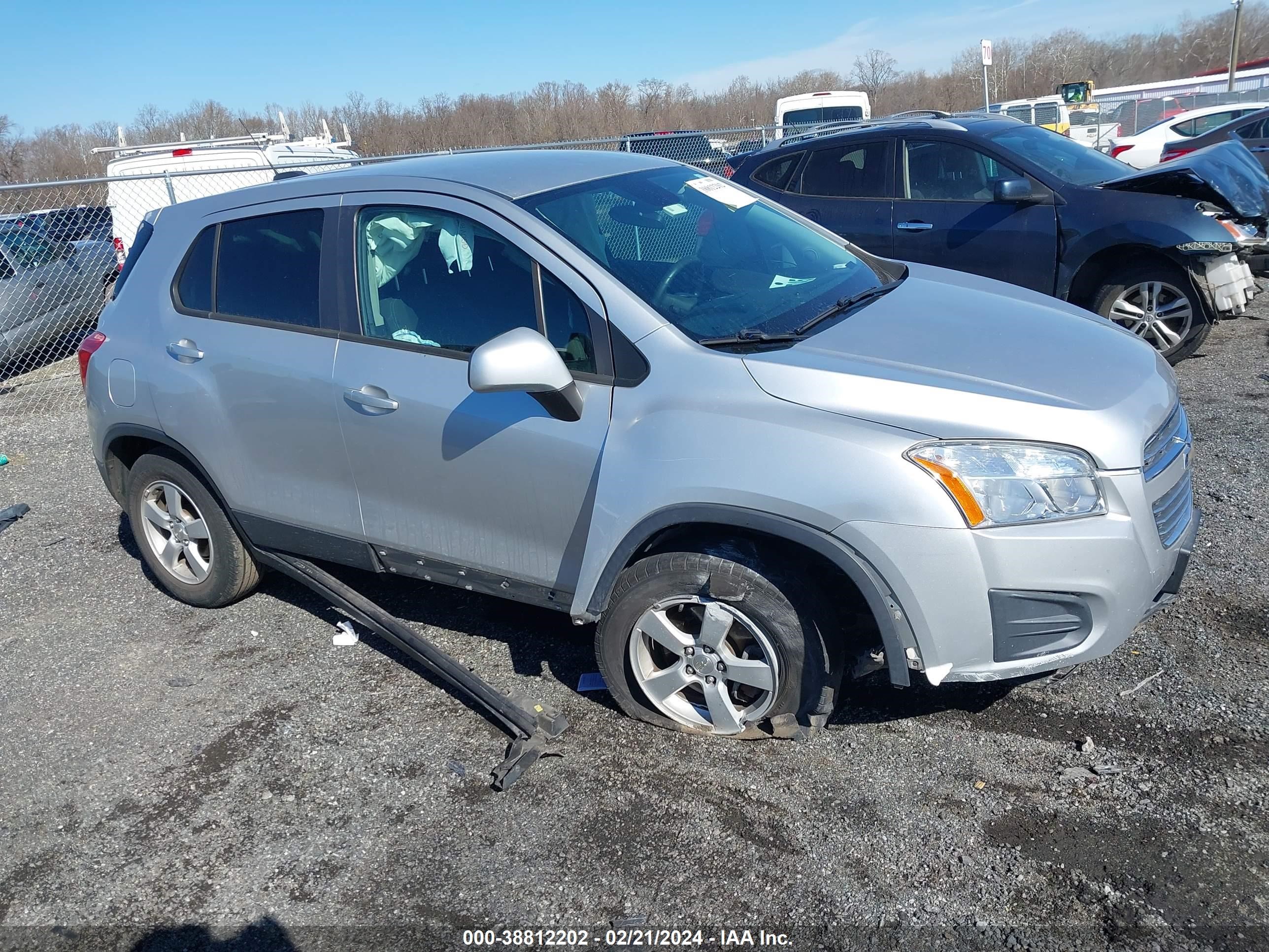 CHEVROLET TRAX 2016 kl7cjnsb6gb644328