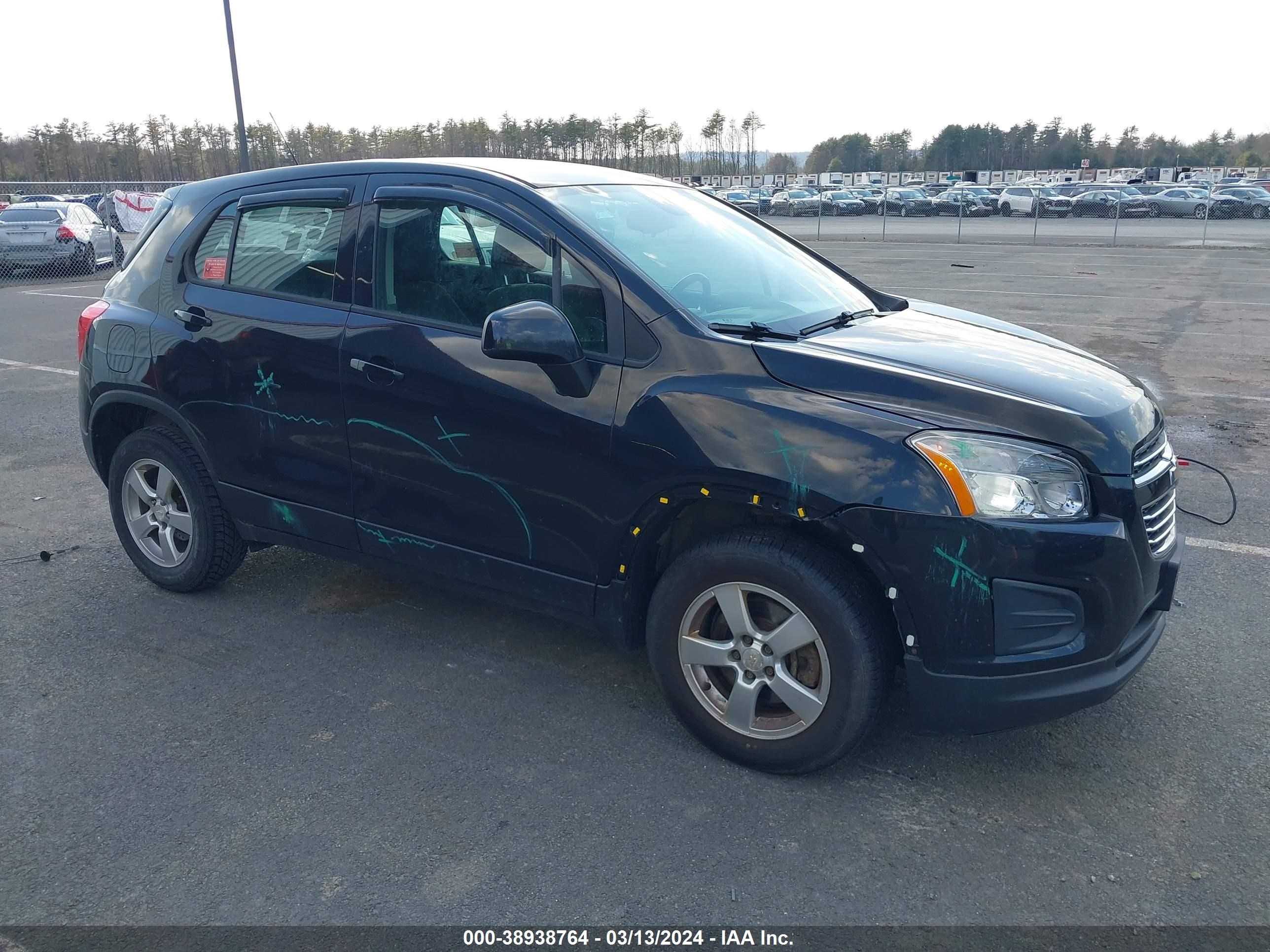 CHEVROLET TRAX 2016 kl7cjnsb6gb725751