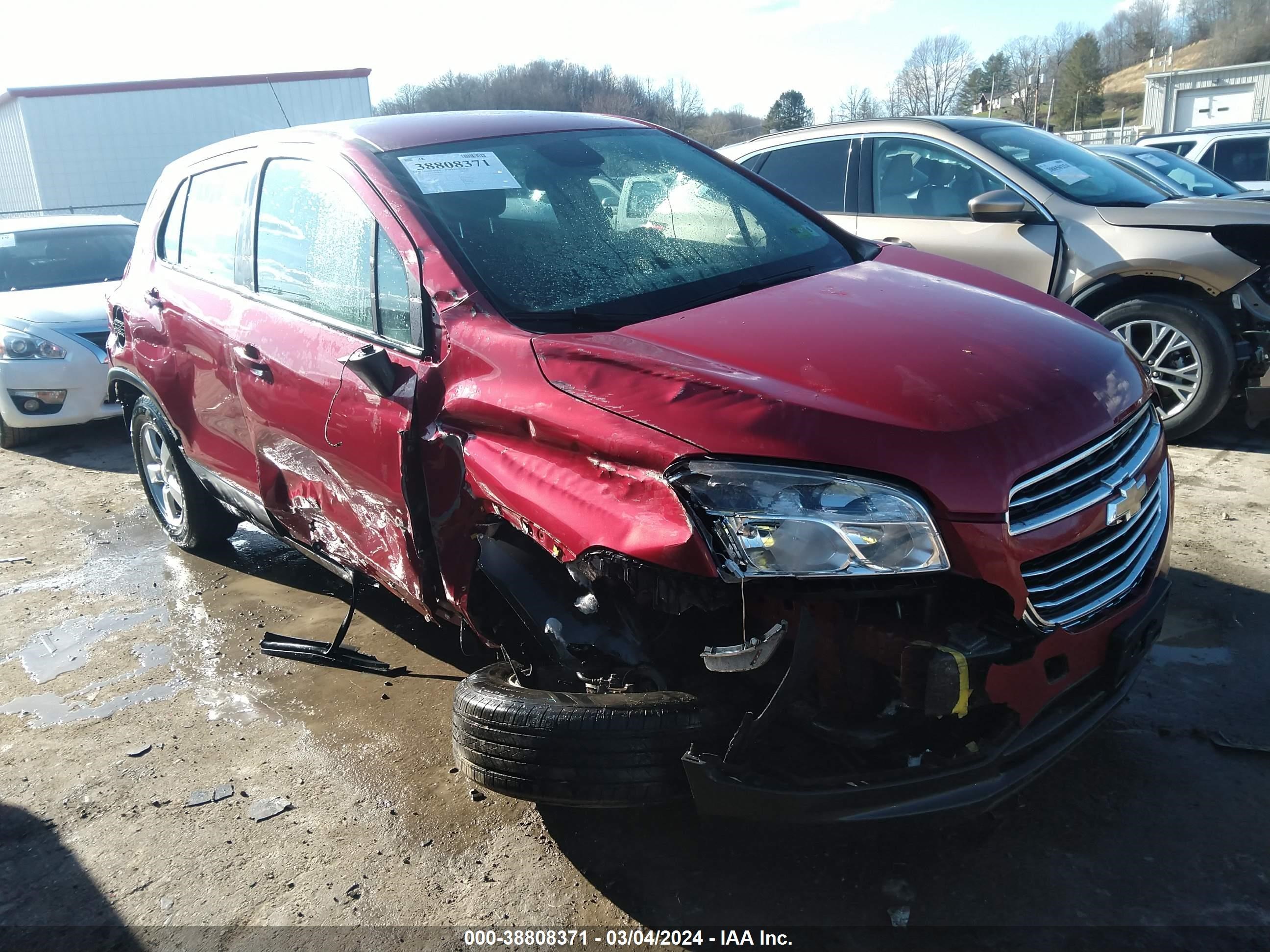 CHEVROLET TRAX 2015 kl7cjpsb5fb212663