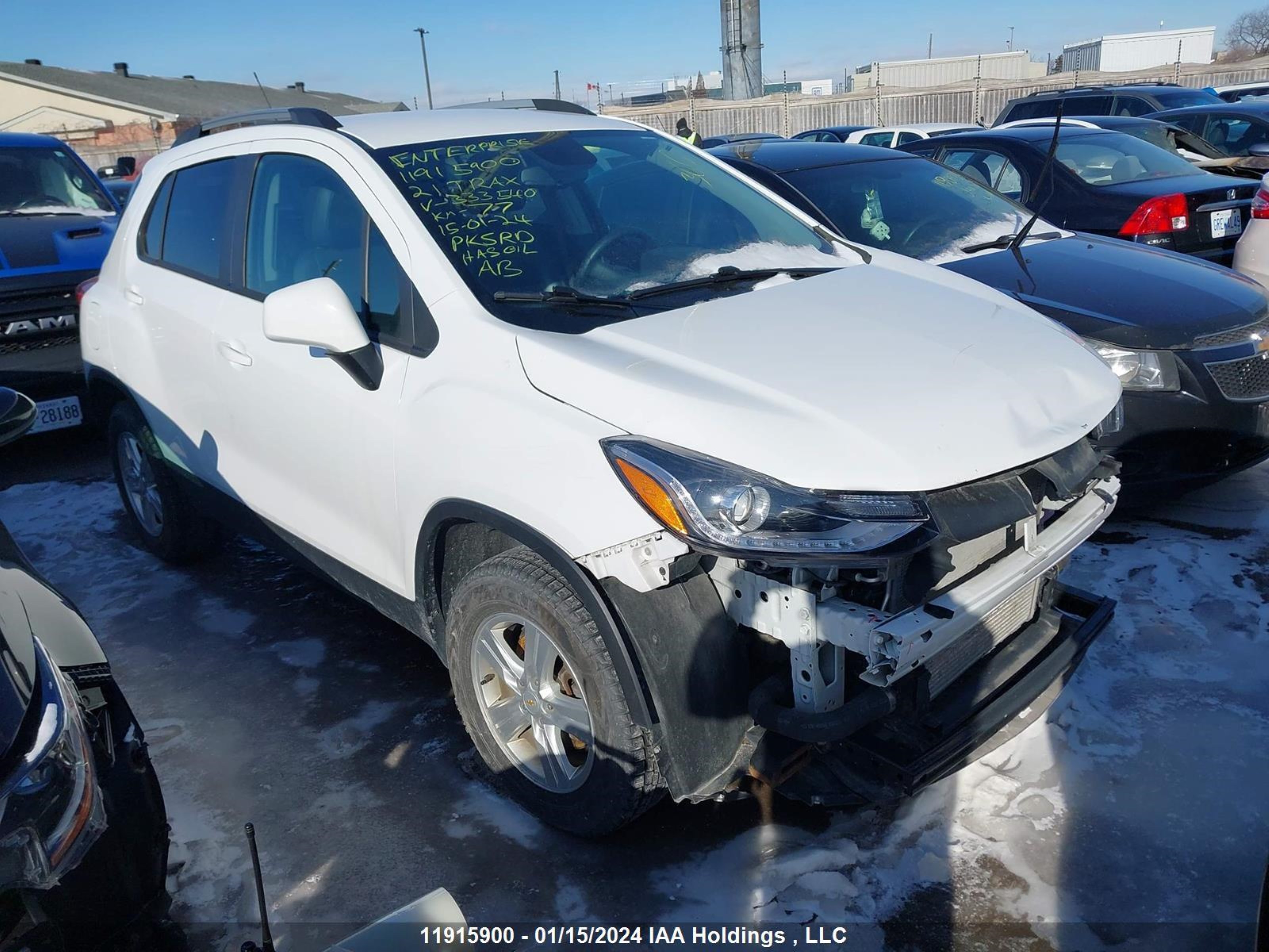 CHEVROLET TRAX 2021 kl7cjpsb6mb333540