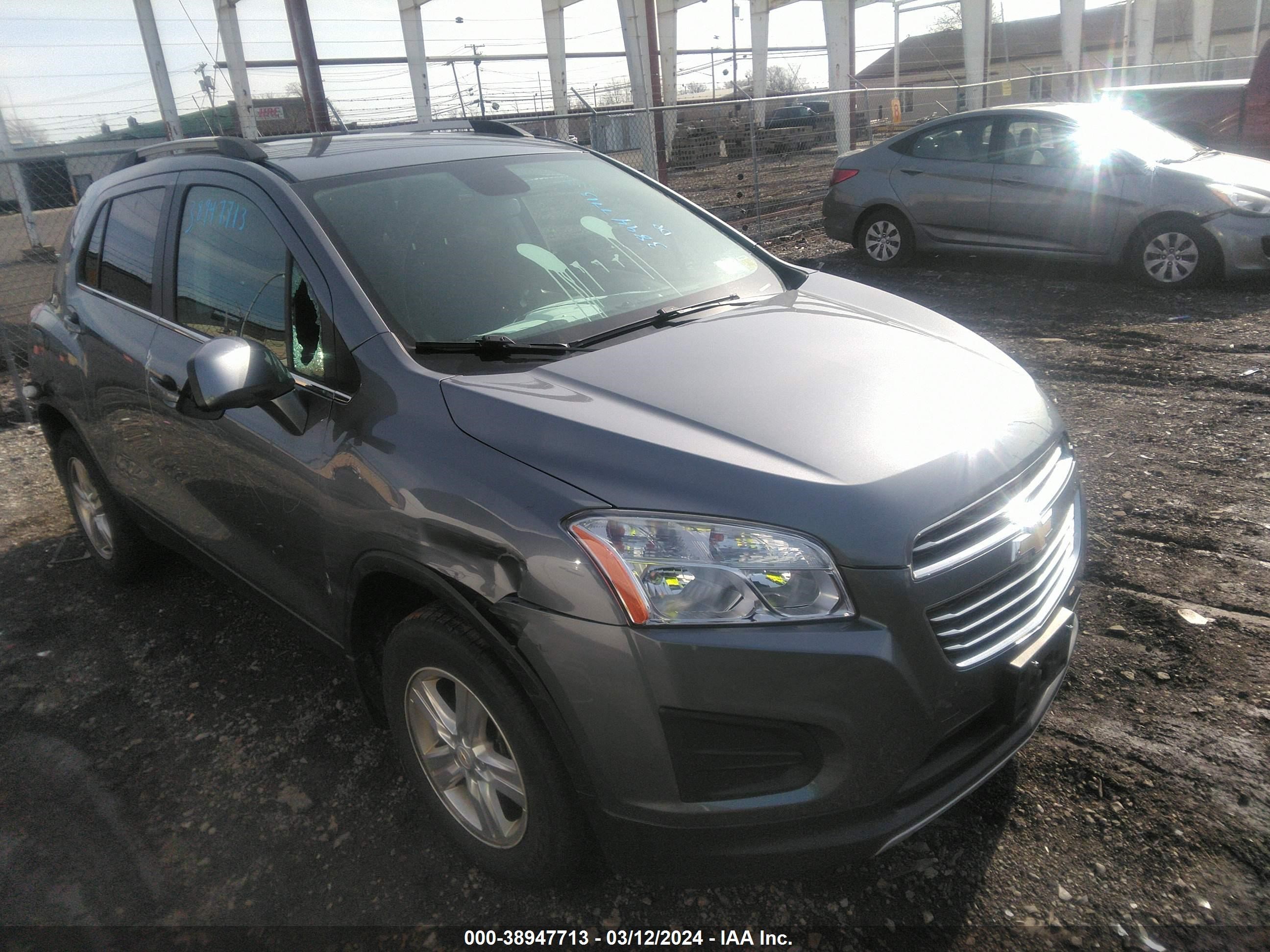 CHEVROLET TRAX 2015 kl7cjrsb6fb120442