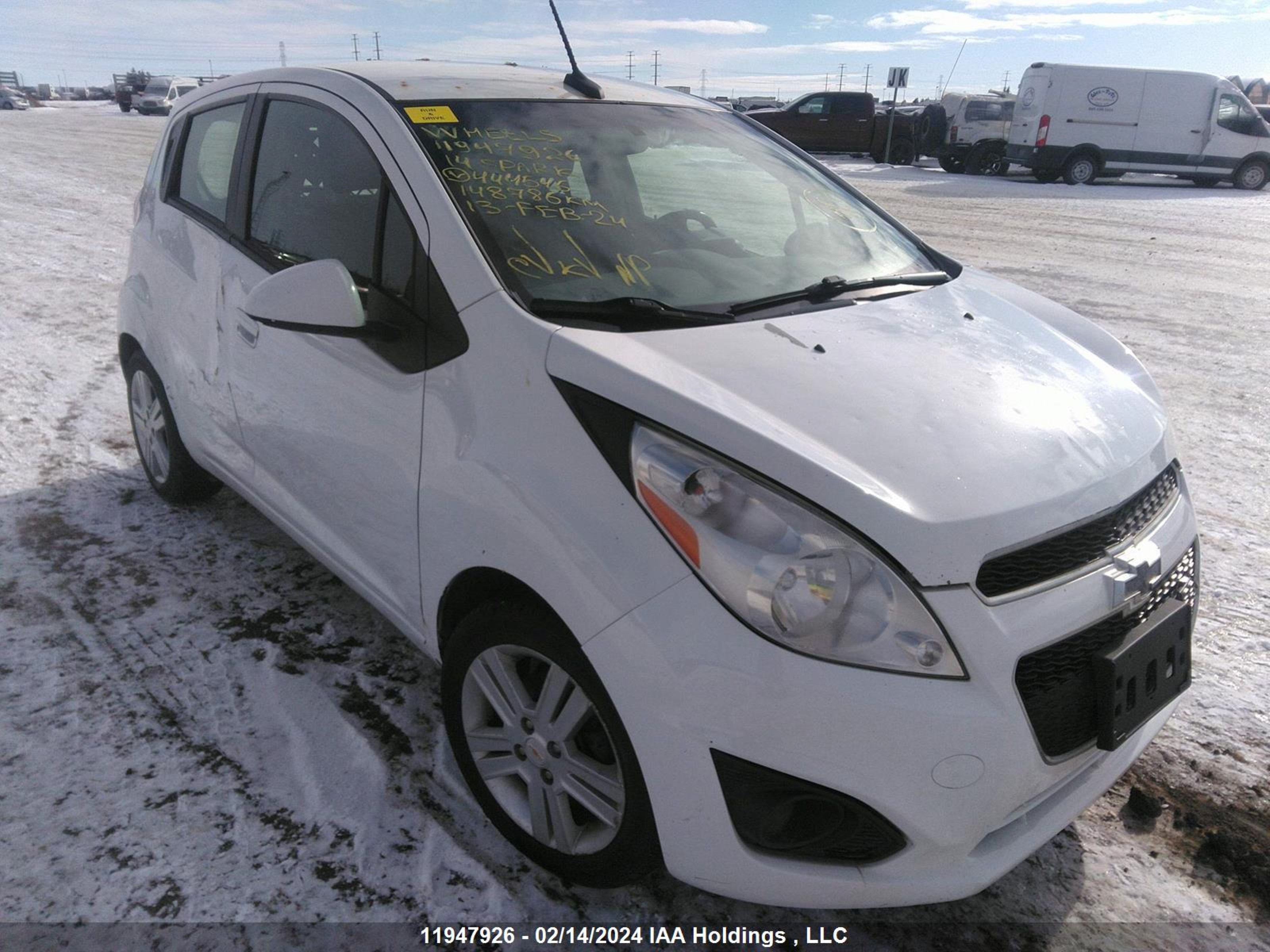 CHEVROLET SPARK 2014 kl8cb6s99ec444546