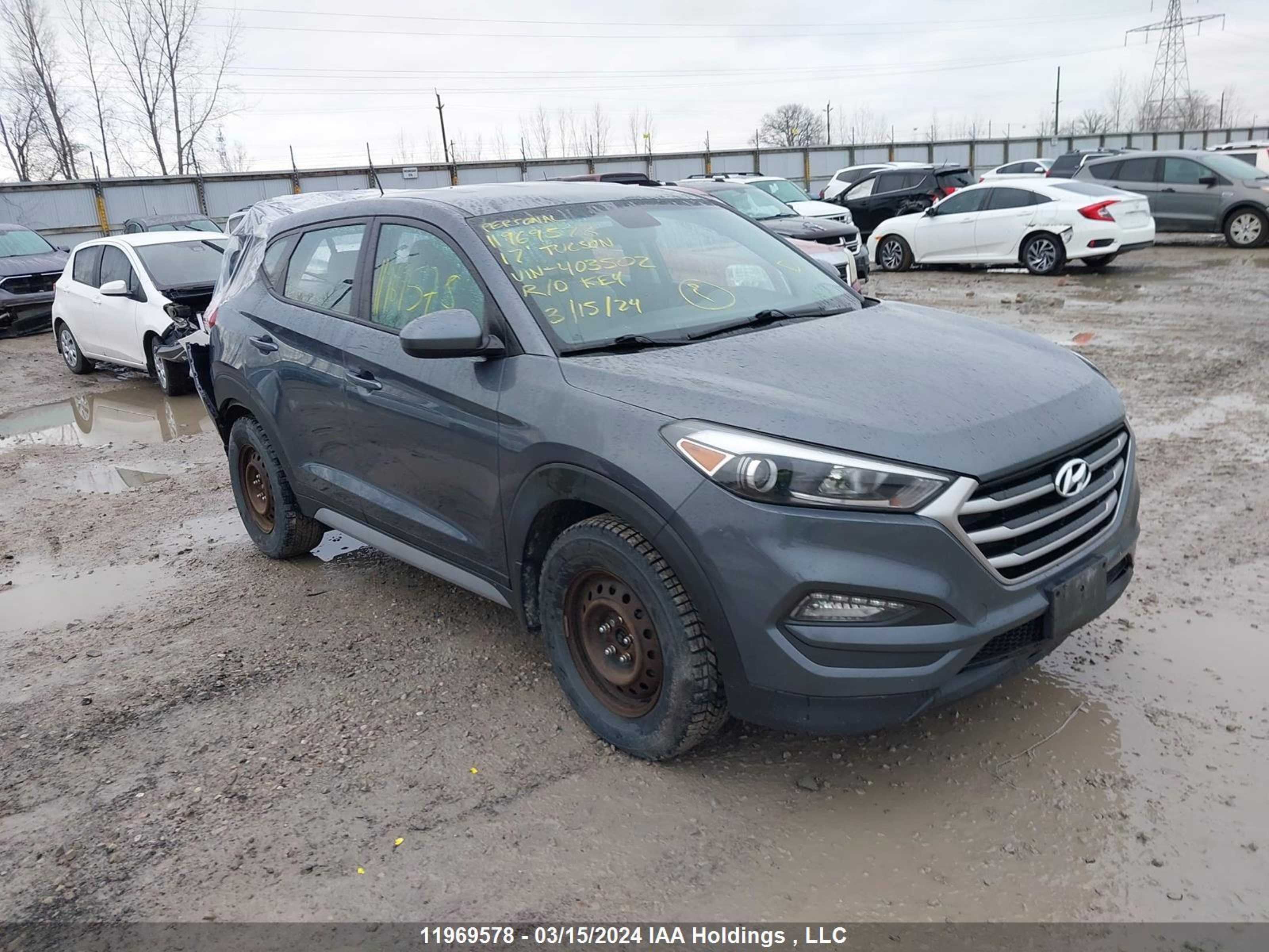 HYUNDAI TUCSON 2017 km8j23a48hu403502