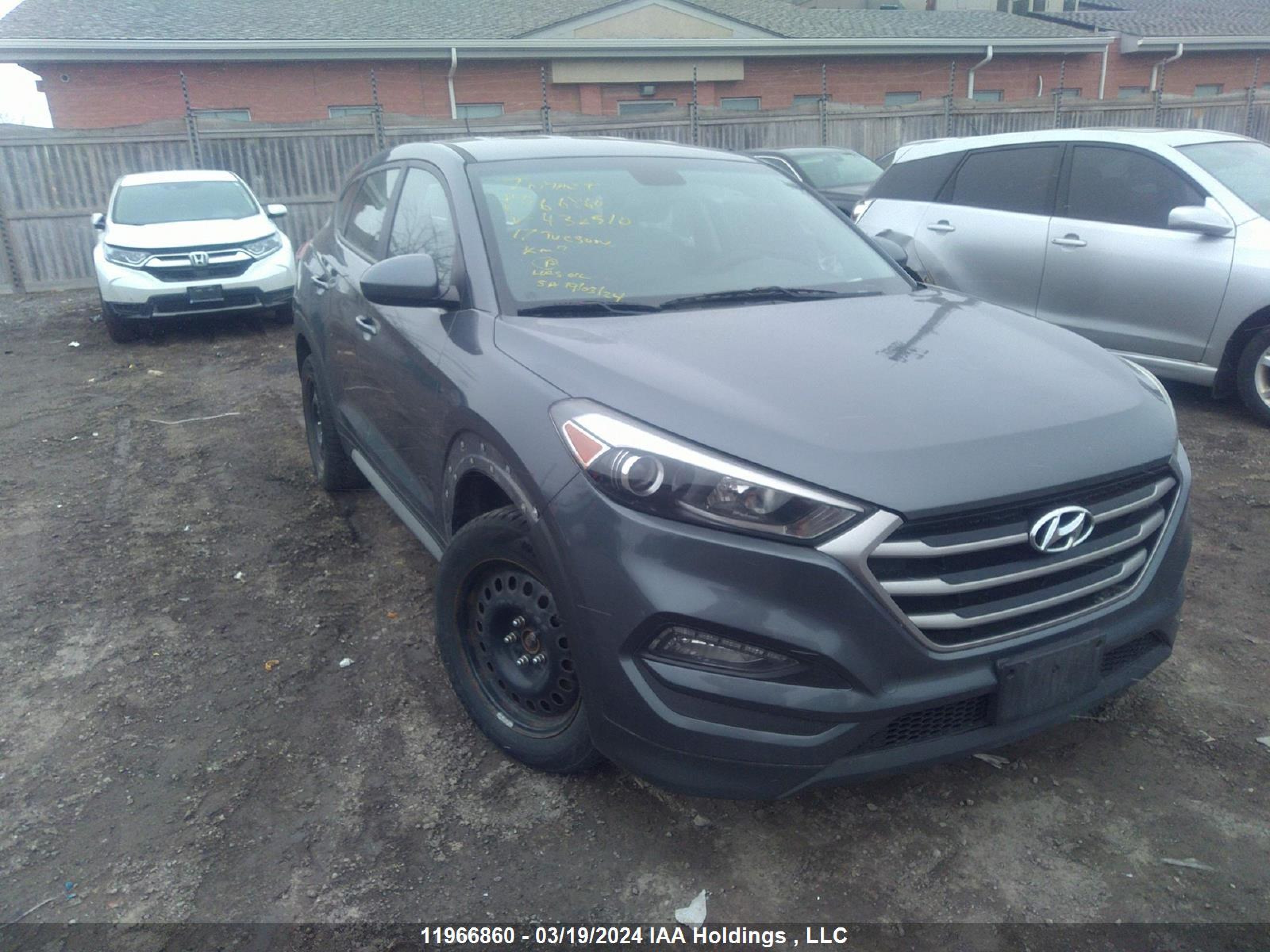 HYUNDAI TUCSON 2017 km8j23a49hu432510