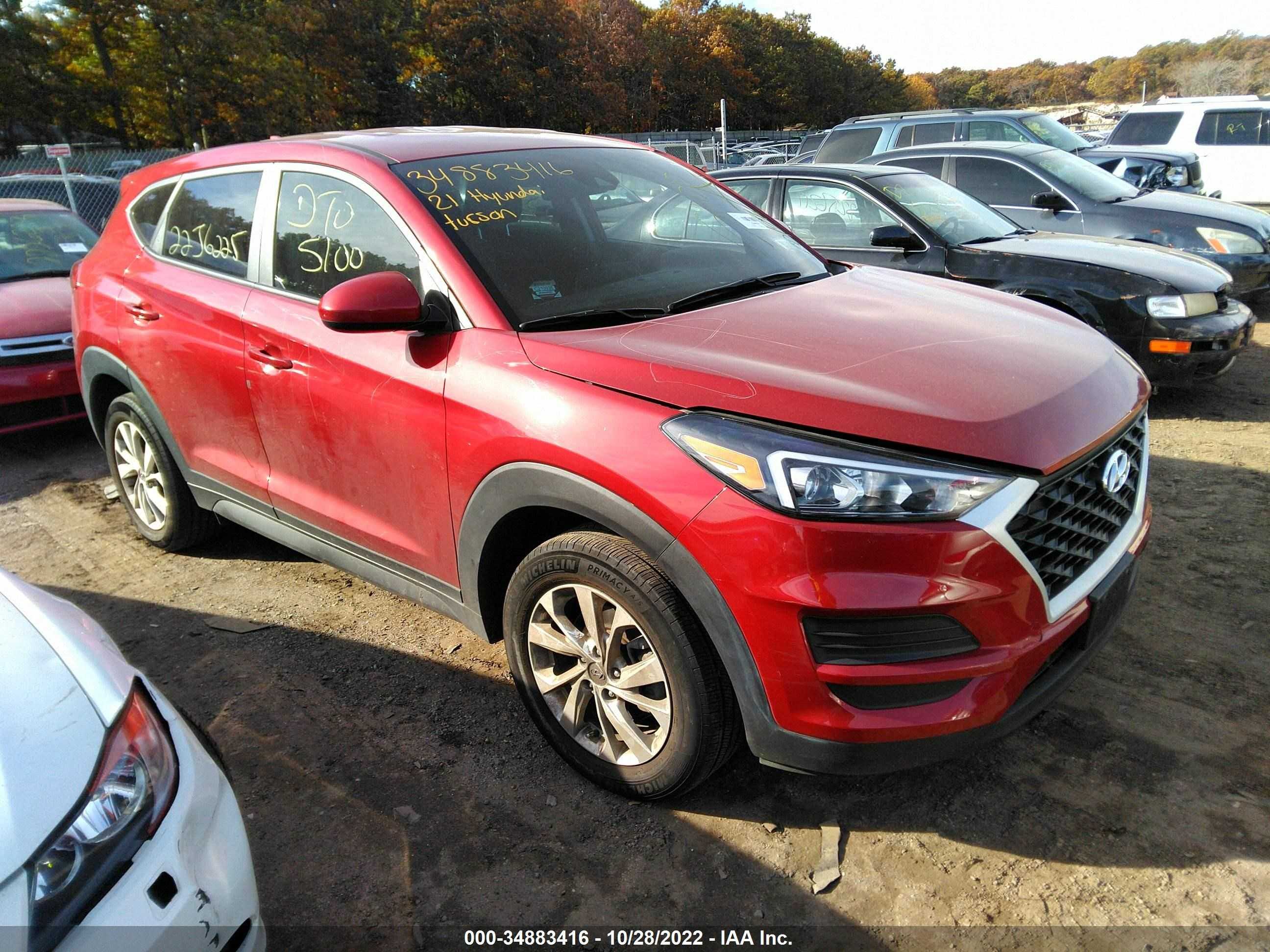 HYUNDAI TUCSON 2021 km8j2ca48mu386288