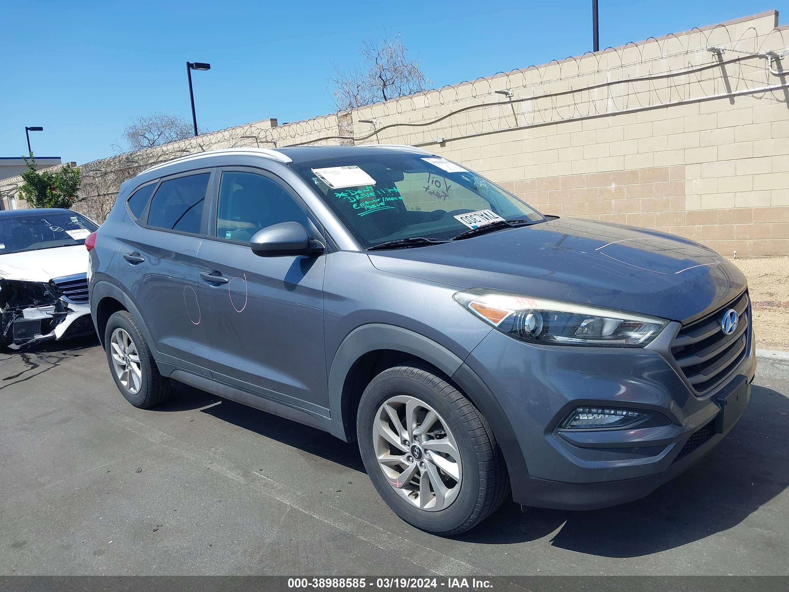 HYUNDAI TUCSON 2016 km8j33a45gu092655