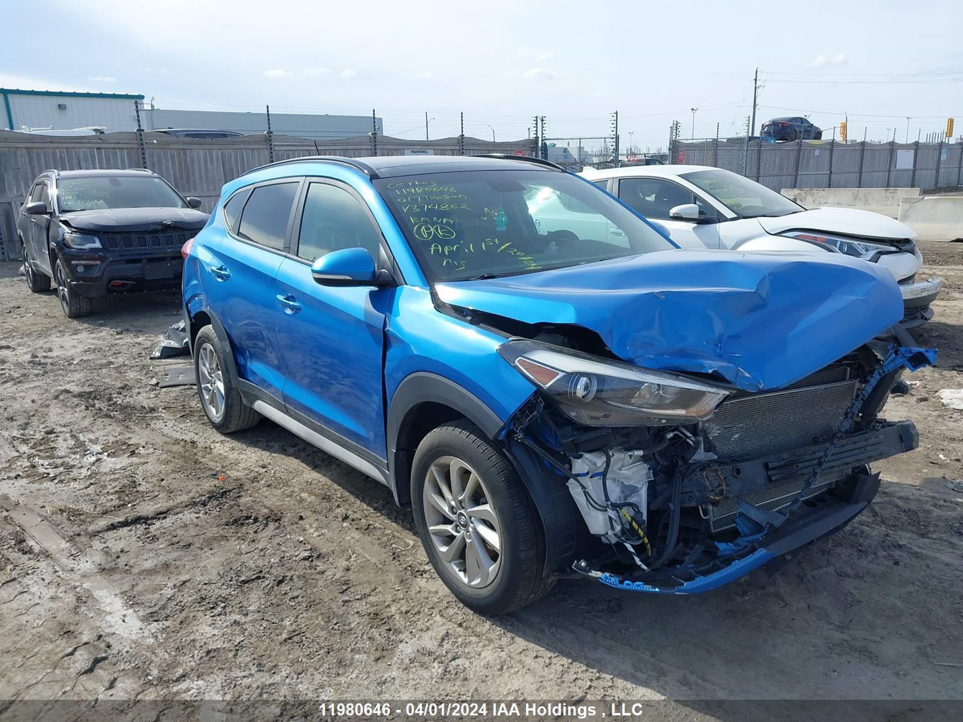 HYUNDAI TUCSON 2017 km8j33a45hu374862