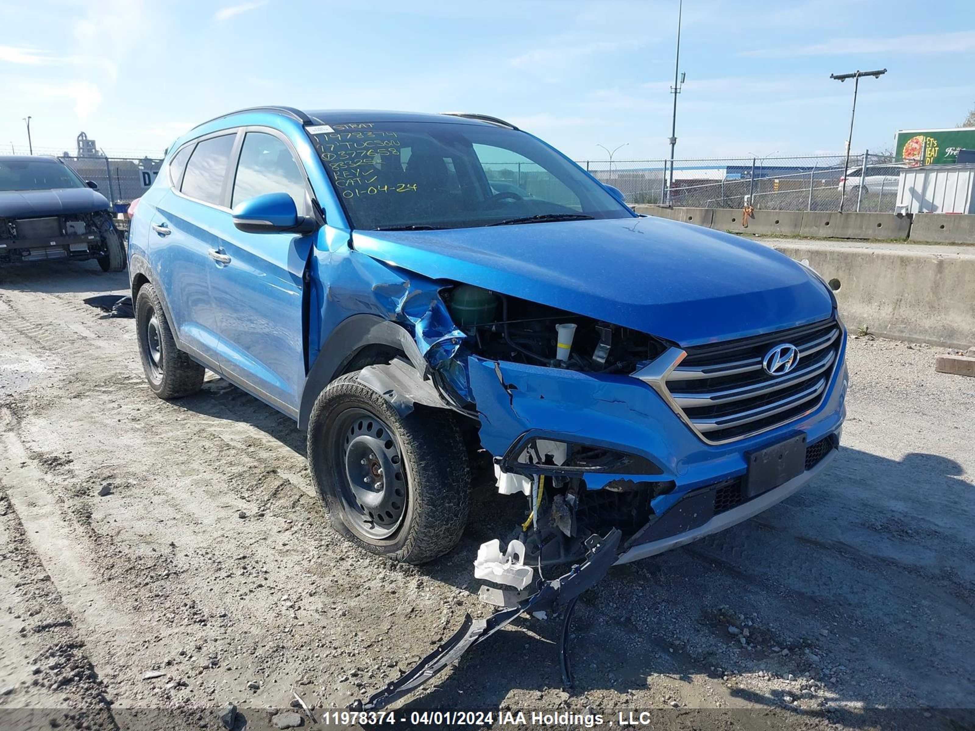 HYUNDAI TUCSON 2017 km8j3ca21hu377658