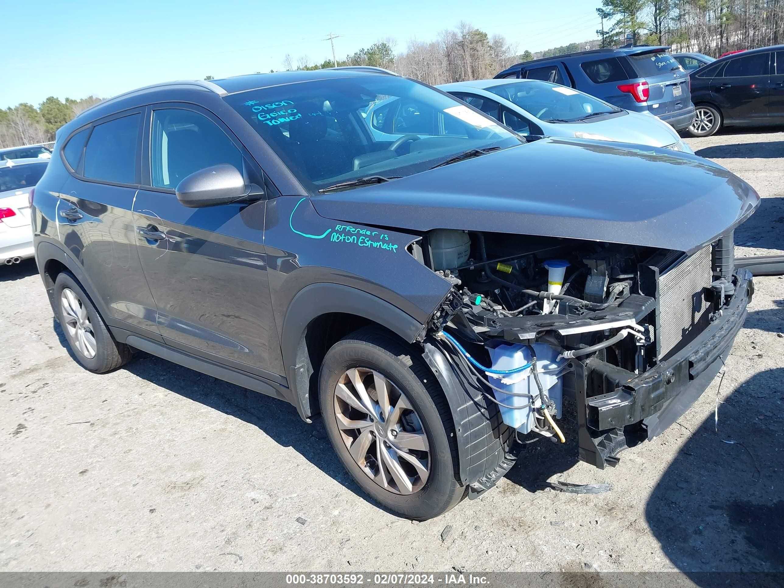 HYUNDAI TUCSON 2020 km8j3ca41lu155485