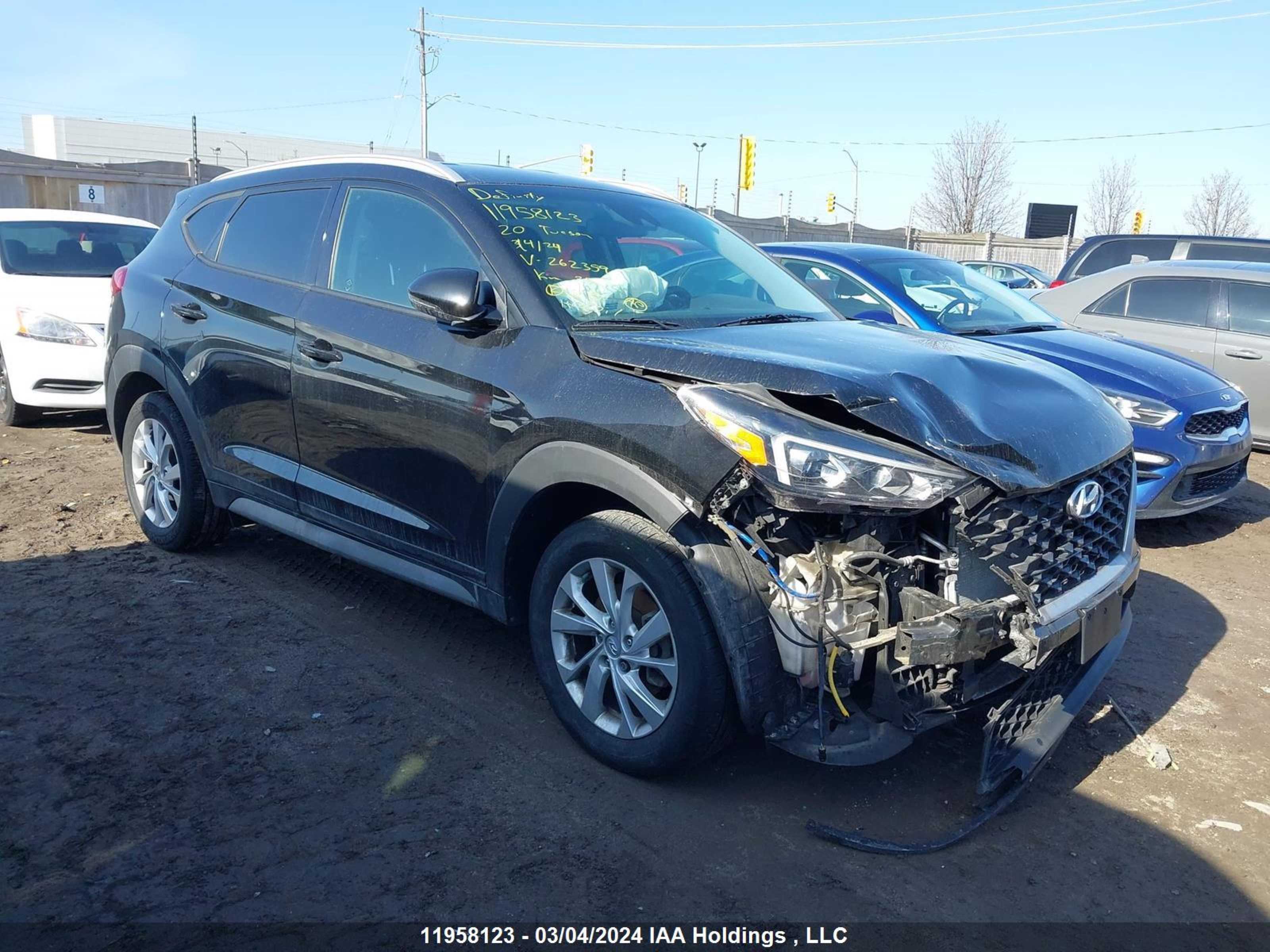 HYUNDAI TUCSON 2020 km8j3ca45lu262359