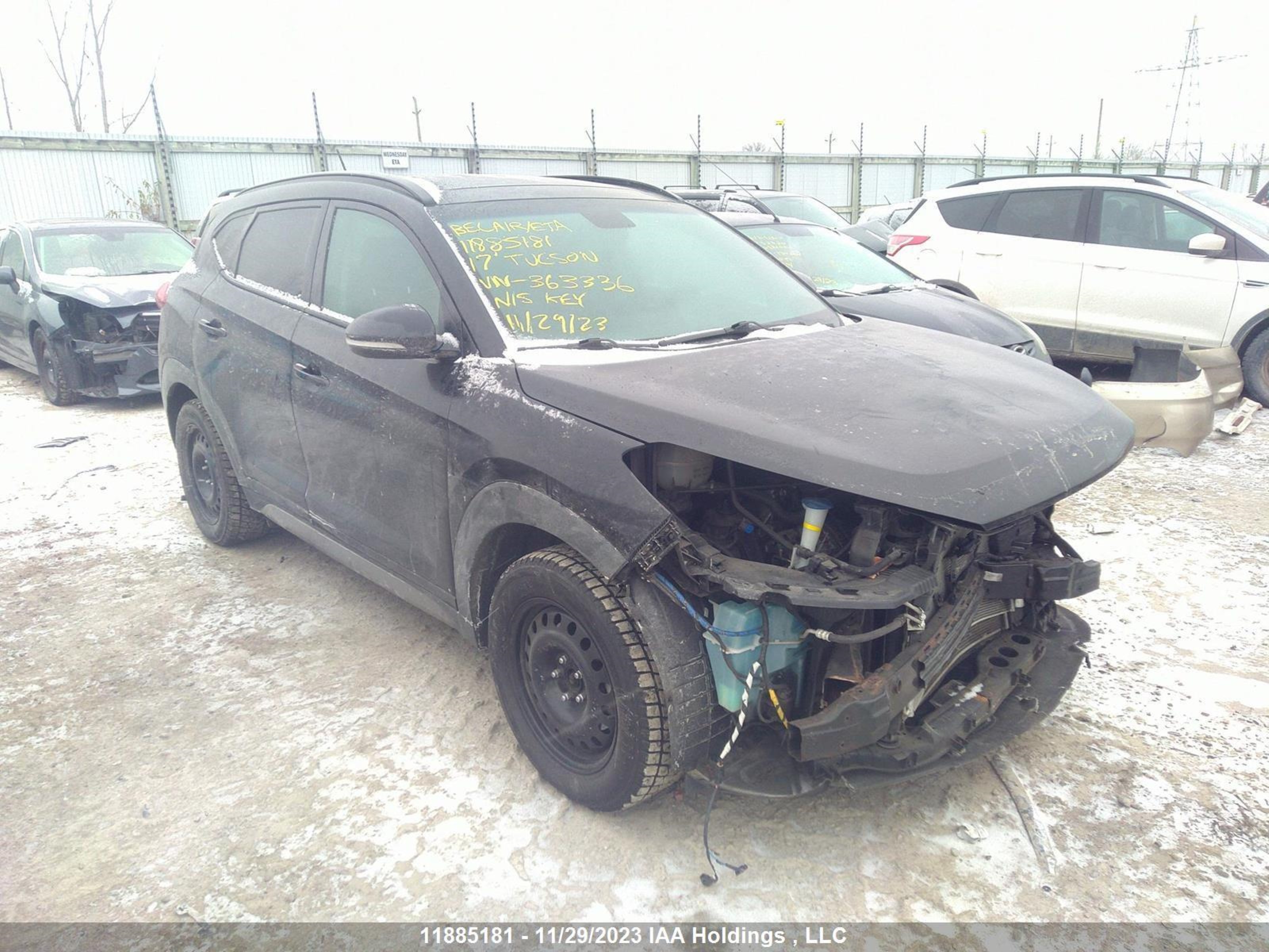 HYUNDAI TUCSON 2017 km8j3ca46hu363336