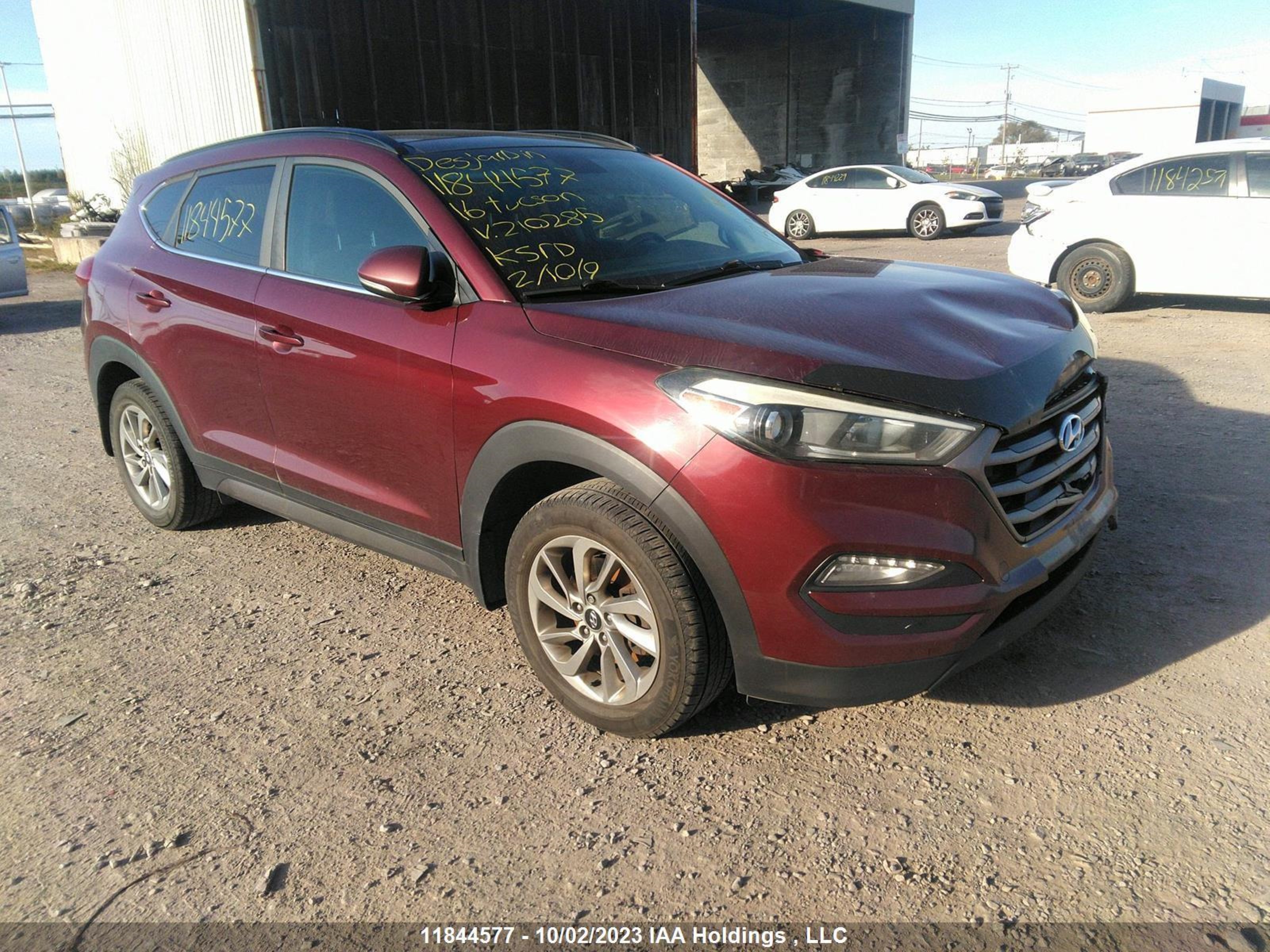 HYUNDAI TUCSON 2016 km8j3ca49gu210285