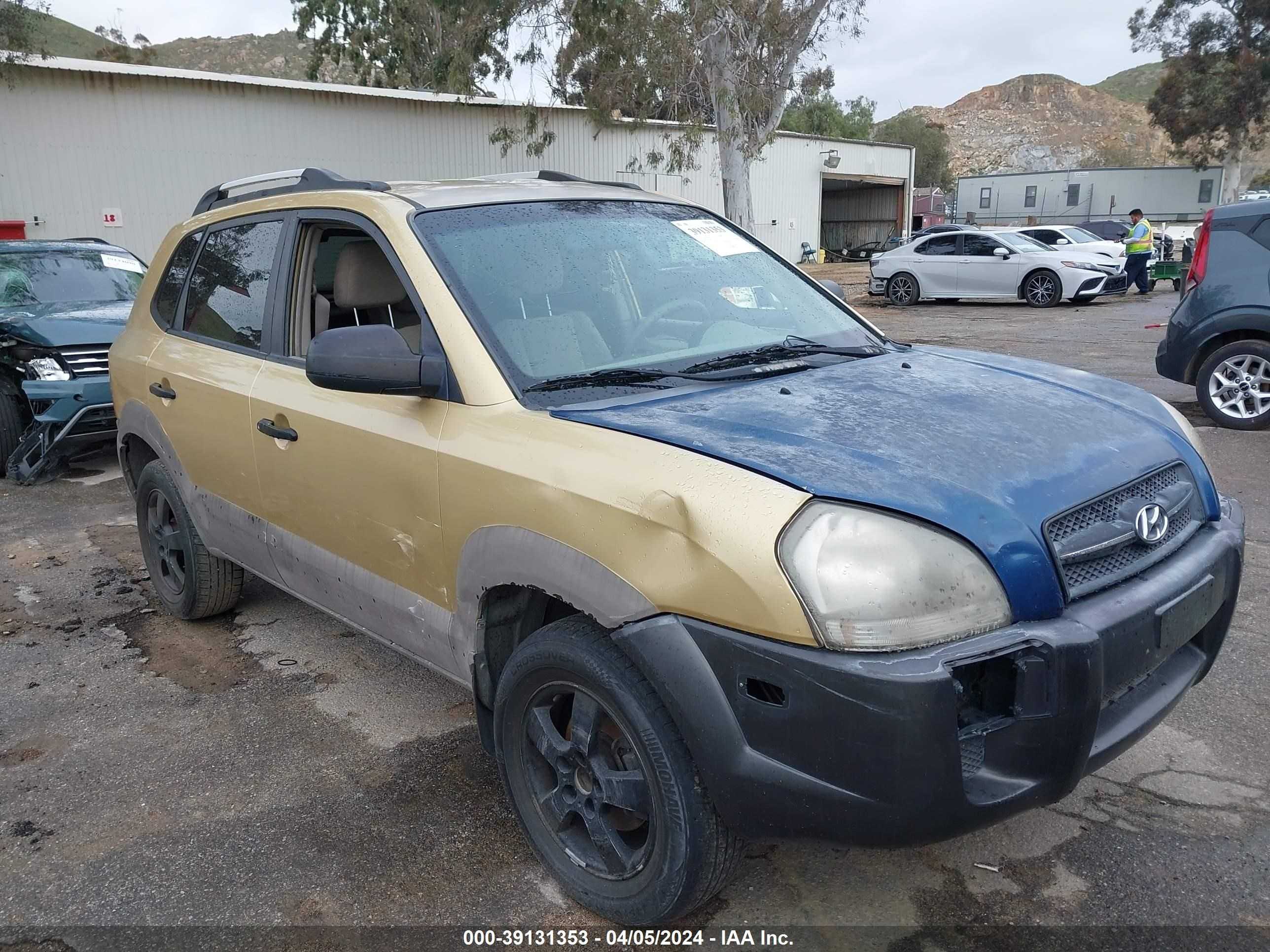 HYUNDAI TUCSON 2005 km8jm12b05u068257