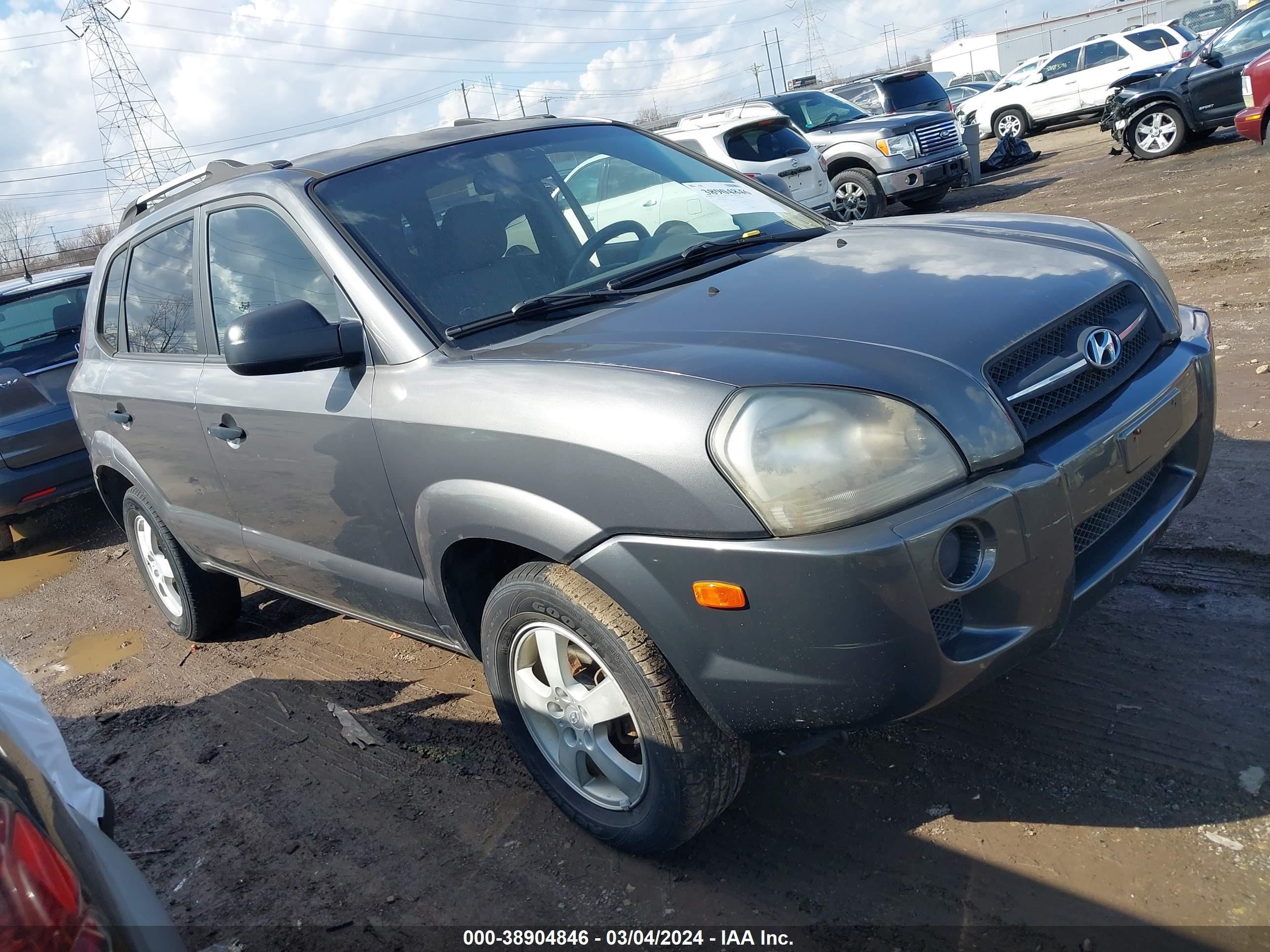 HYUNDAI TUCSON 2007 km8jm12b07u496333