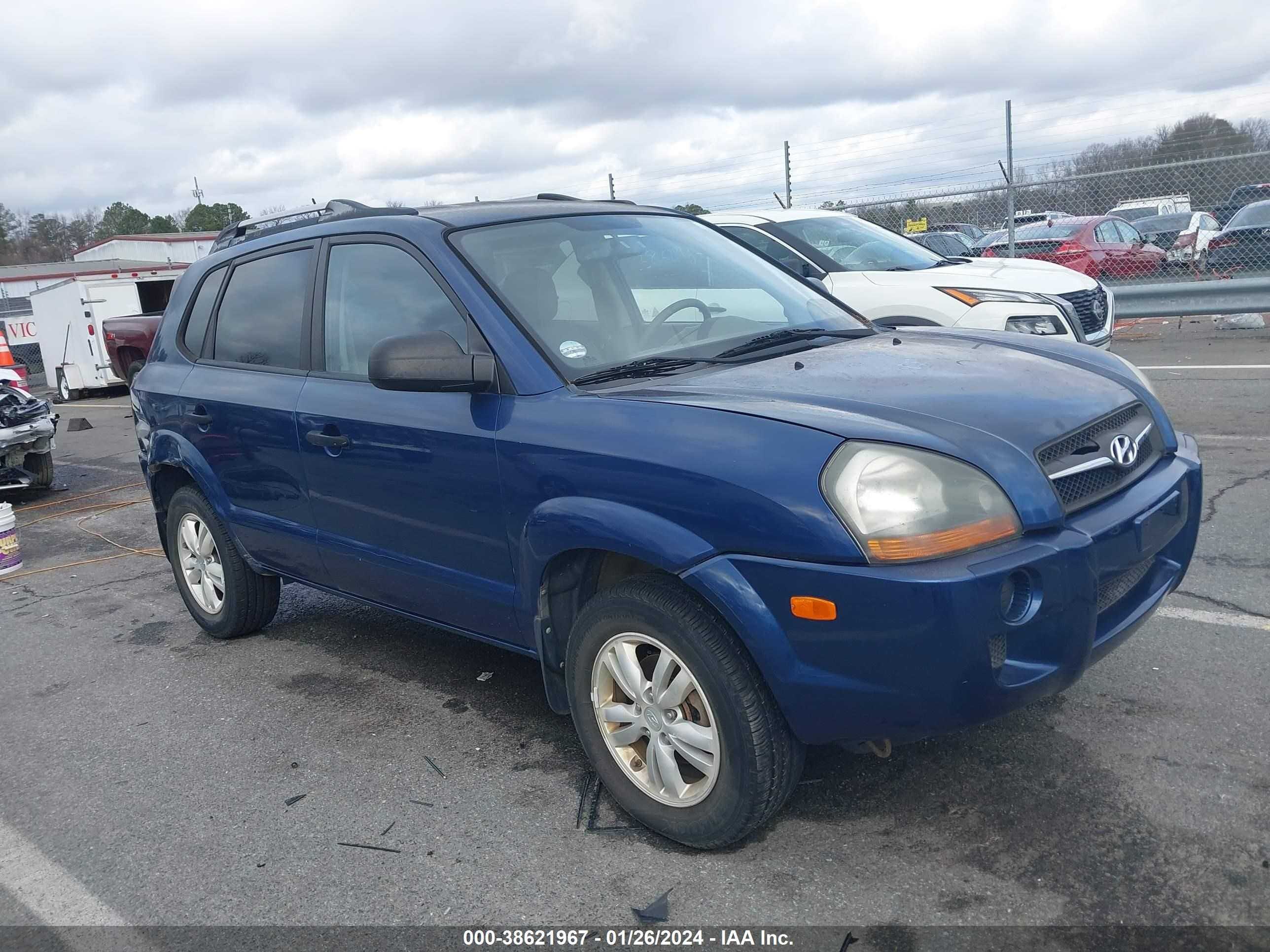 HYUNDAI TUCSON 2009 km8jm12b09u015435