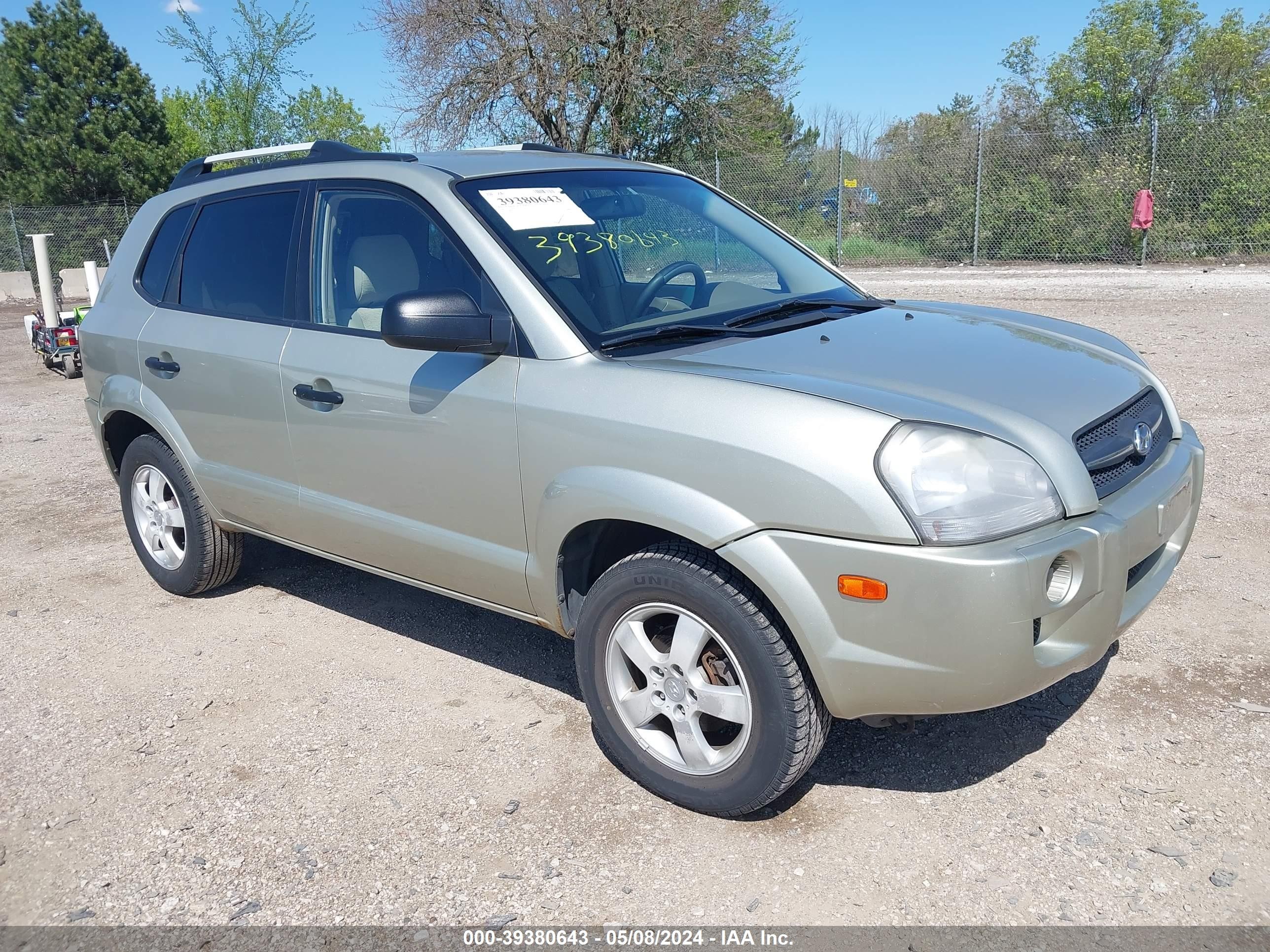 HYUNDAI TUCSON 2007 km8jm12b17u496650