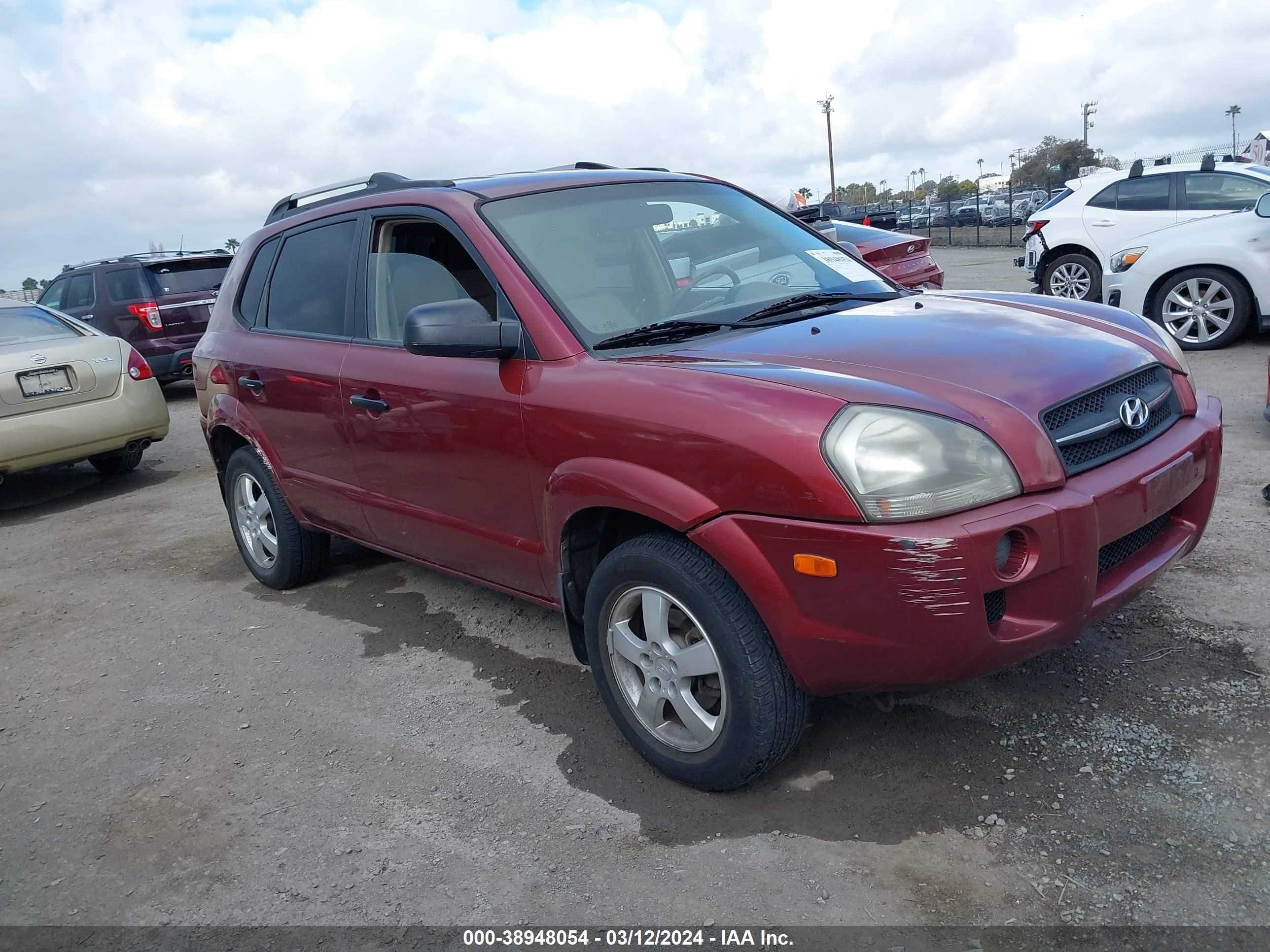 HYUNDAI TUCSON 2007 km8jm12b17u563134