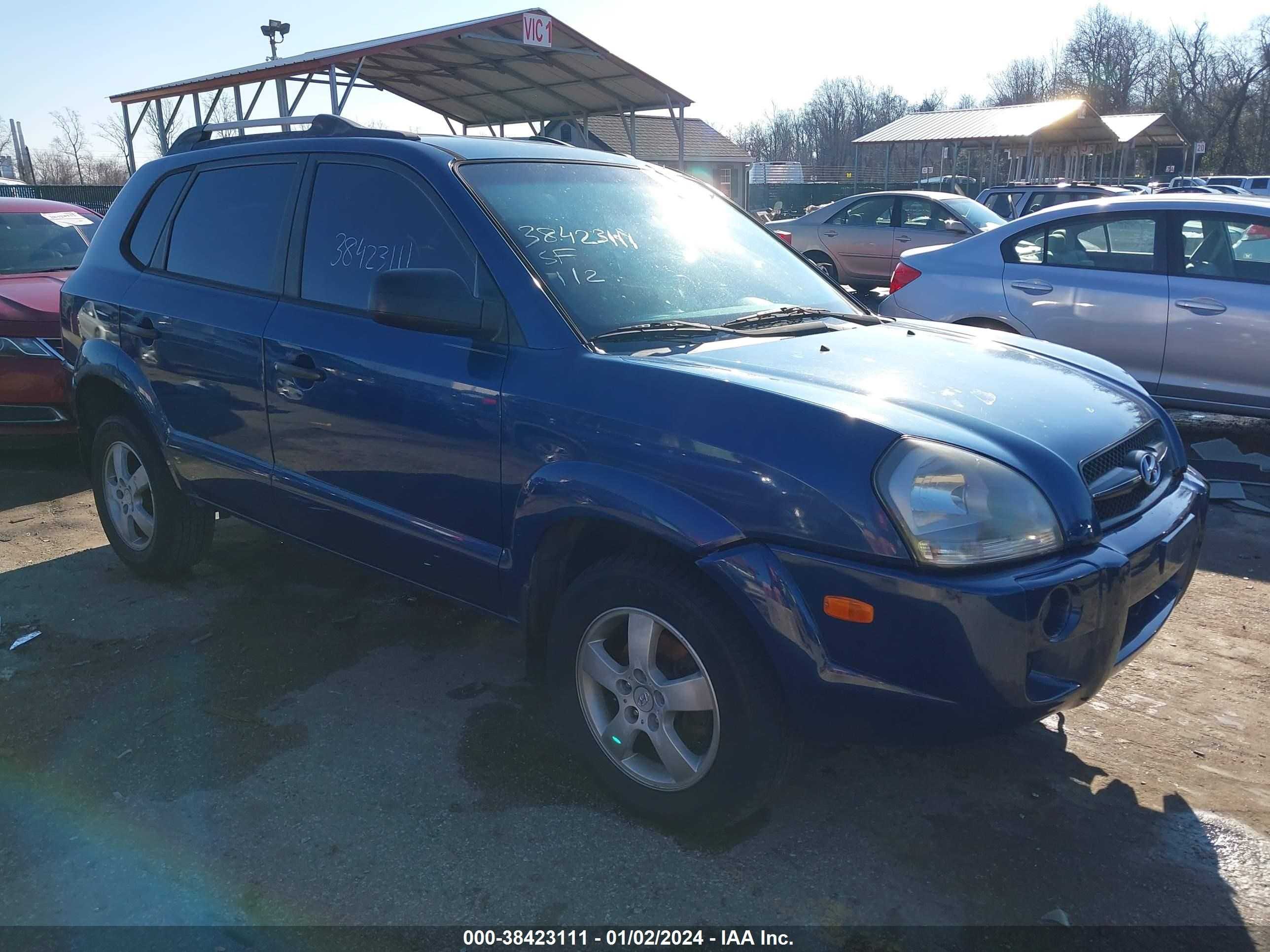 HYUNDAI TUCSON 2007 km8jm12b37u572529