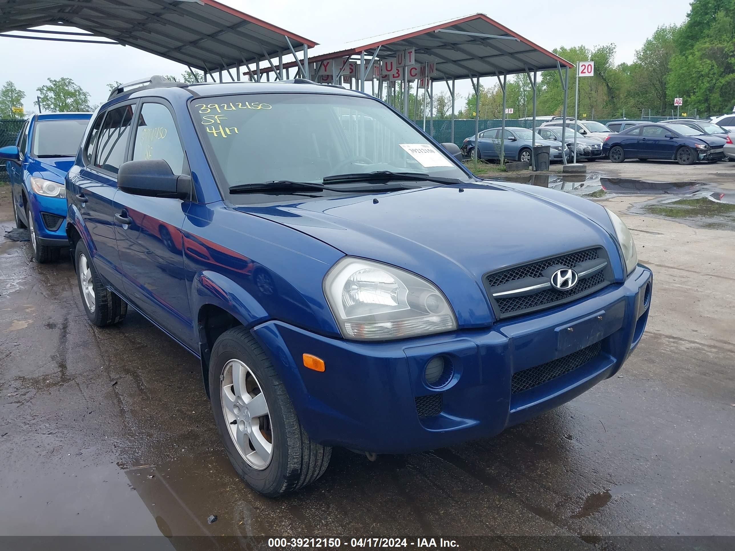 HYUNDAI TUCSON 2008 km8jm12b38u708479