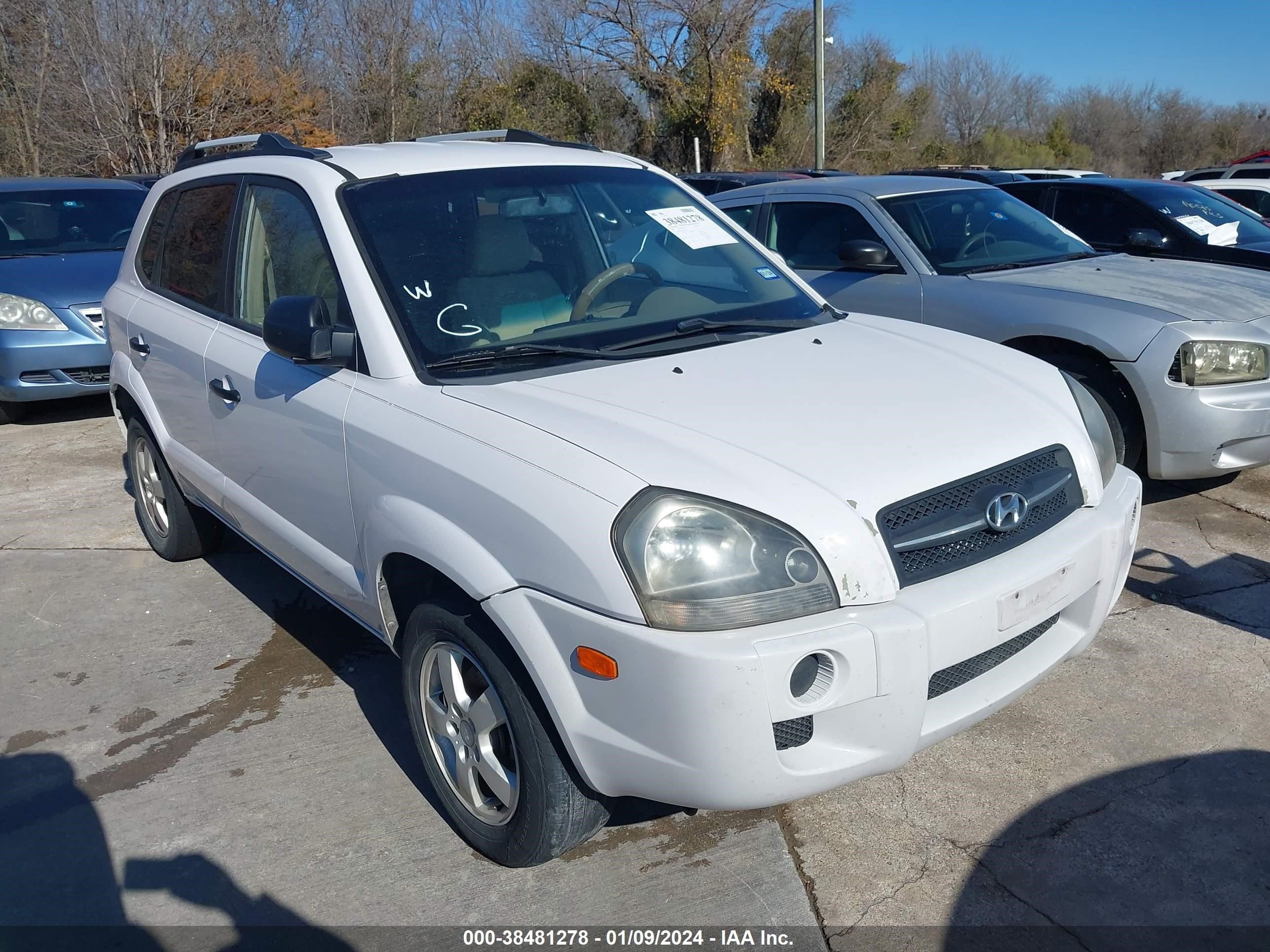 HYUNDAI TUCSON 2007 km8jm12b47u554797