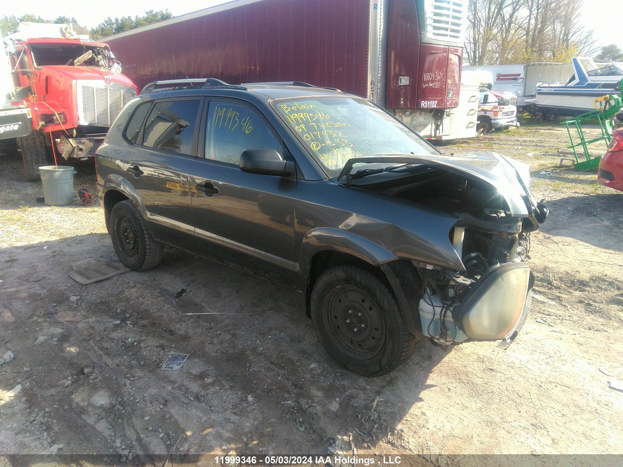 HYUNDAI TUCSON 2009 km8jm12b49u017432