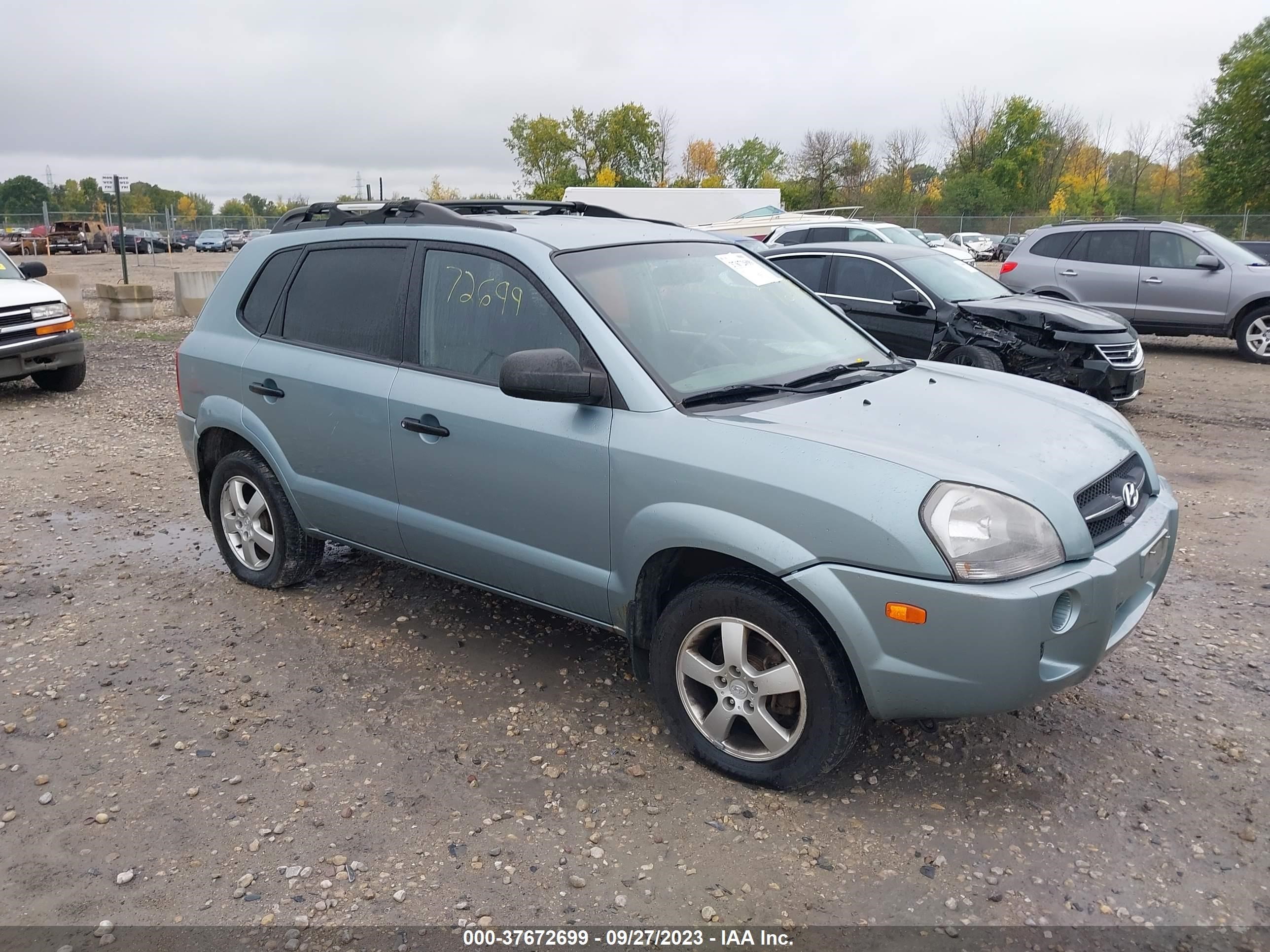 HYUNDAI TUCSON 2006 km8jm12b56u258119