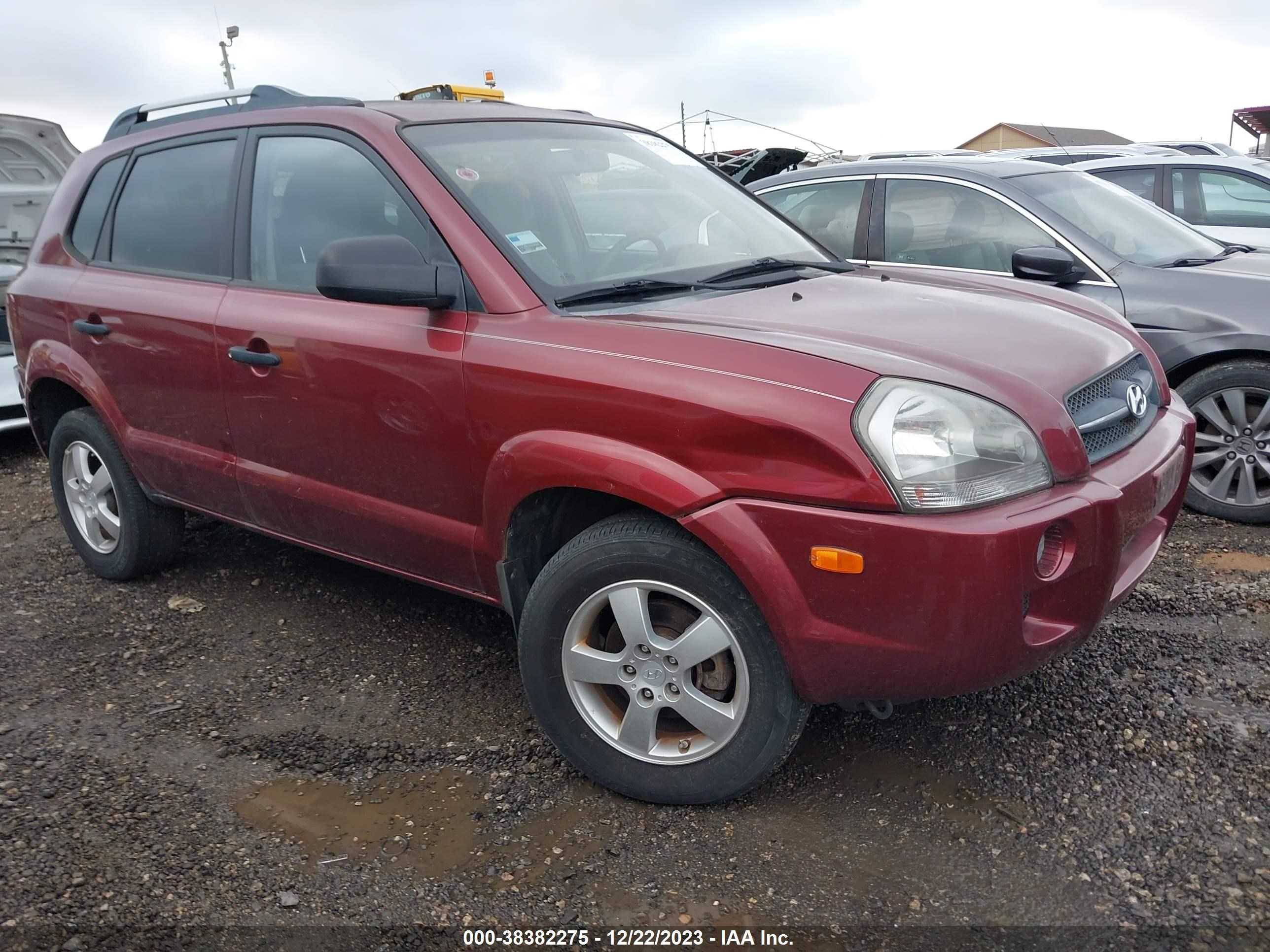 HYUNDAI TUCSON 2008 km8jm12b58u814142