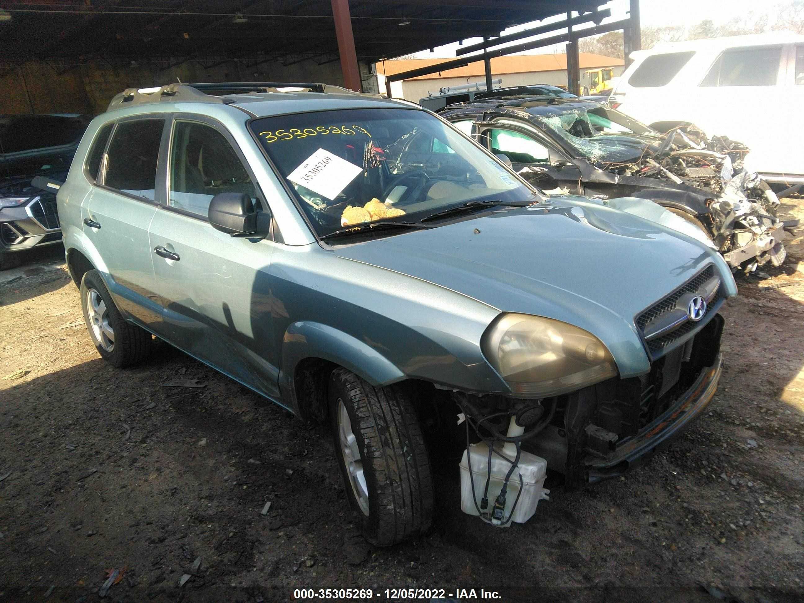 HYUNDAI TUCSON 2008 km8jm12b58u912149