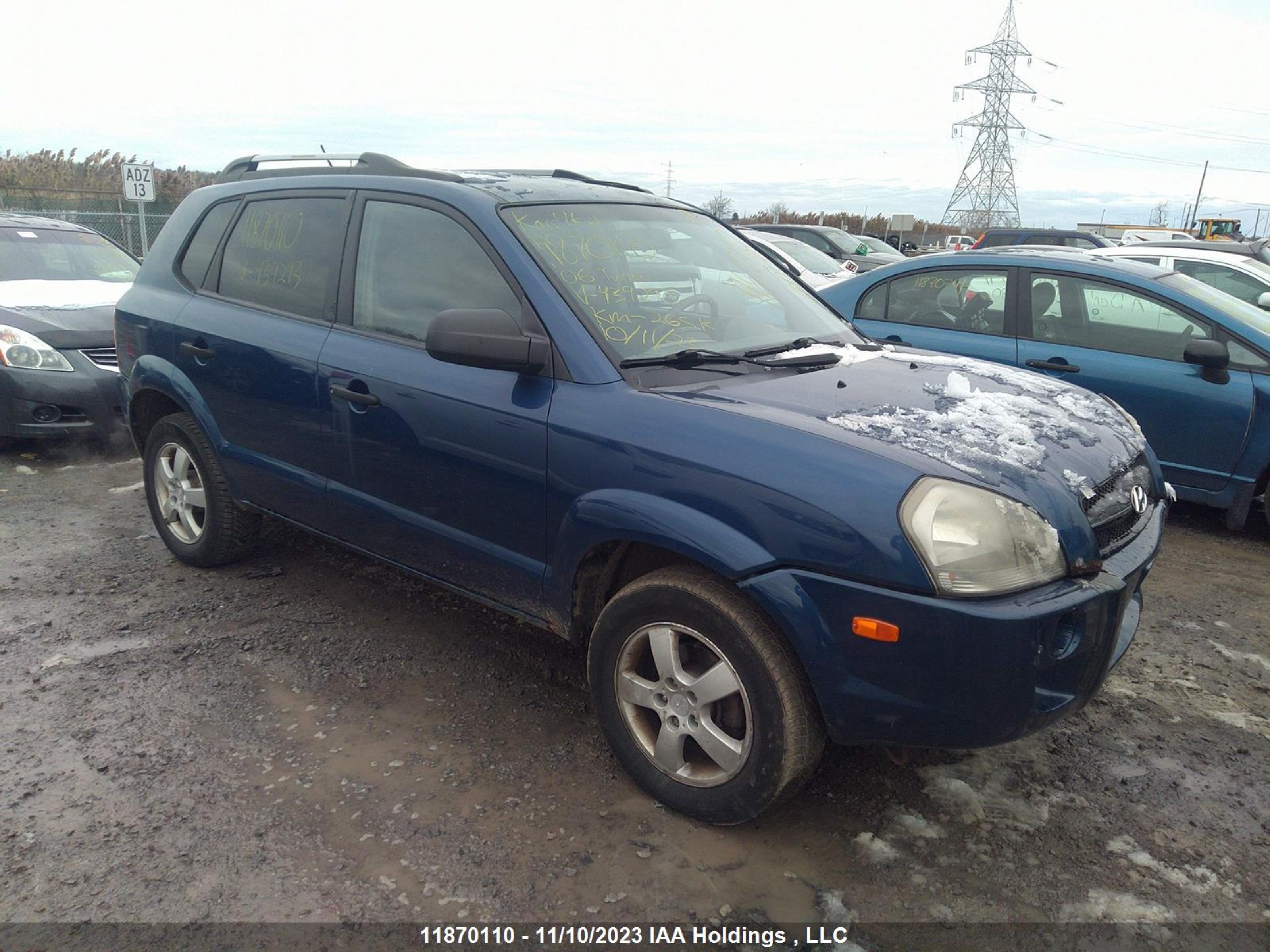 HYUNDAI TUCSON 2006 km8jm12b66u439293