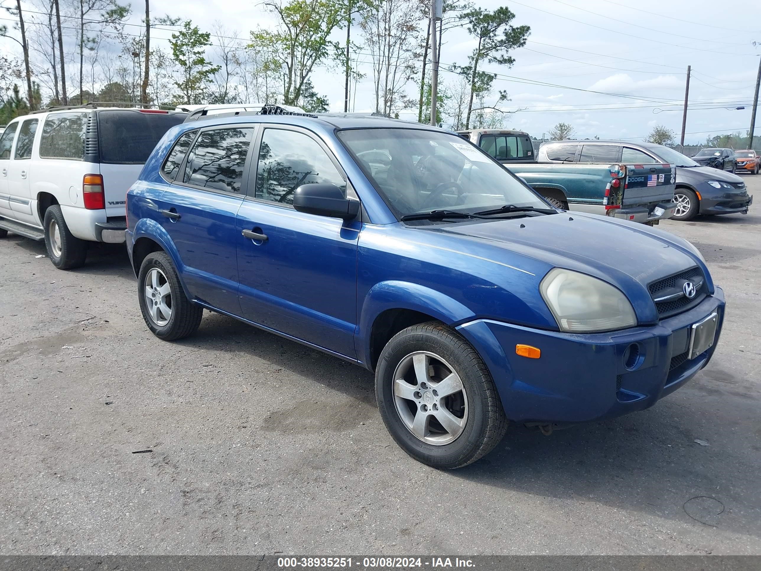 HYUNDAI TUCSON 2008 km8jm12b78u808522