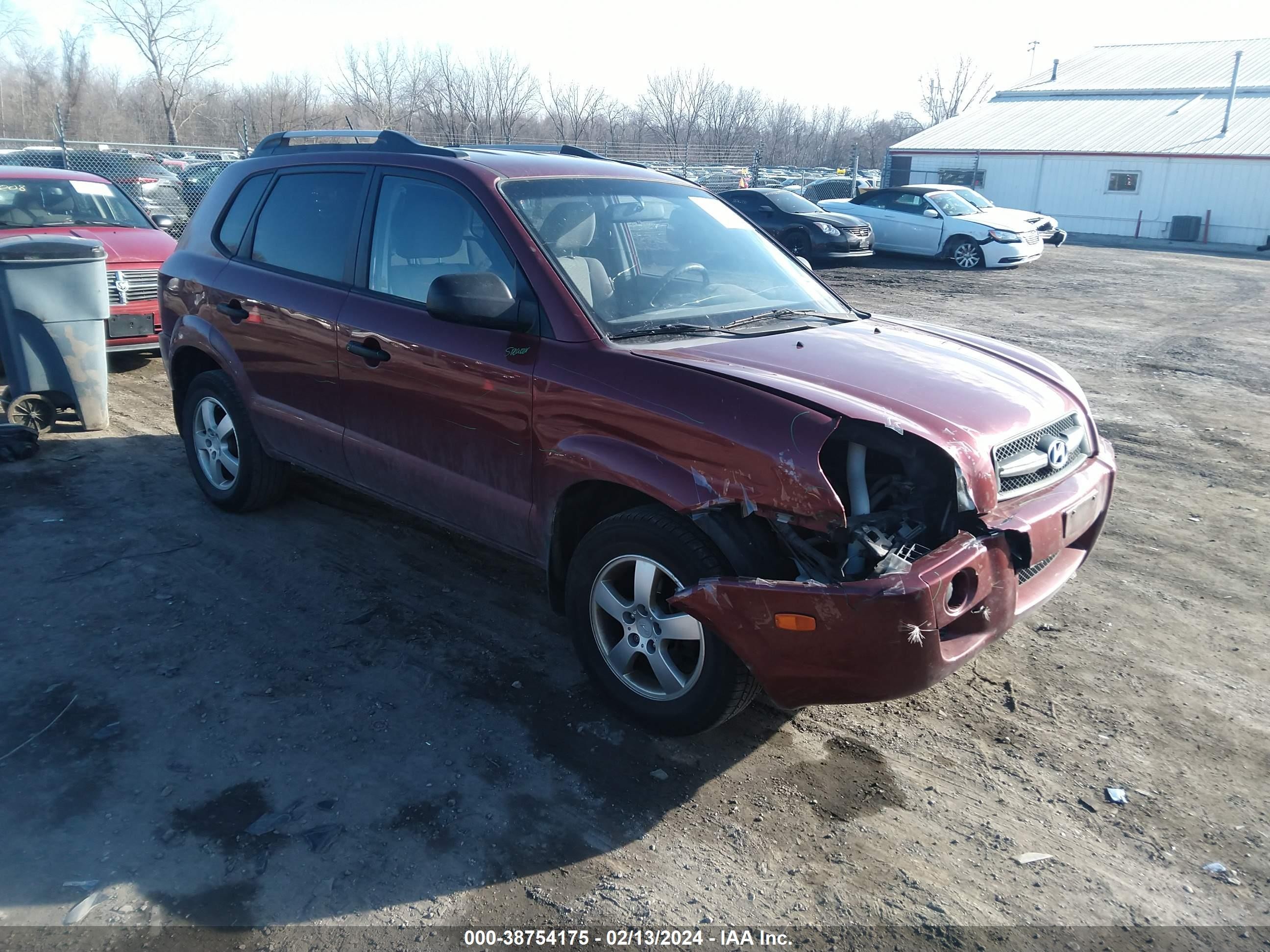 HYUNDAI TUCSON 2008 km8jm12b78u893278