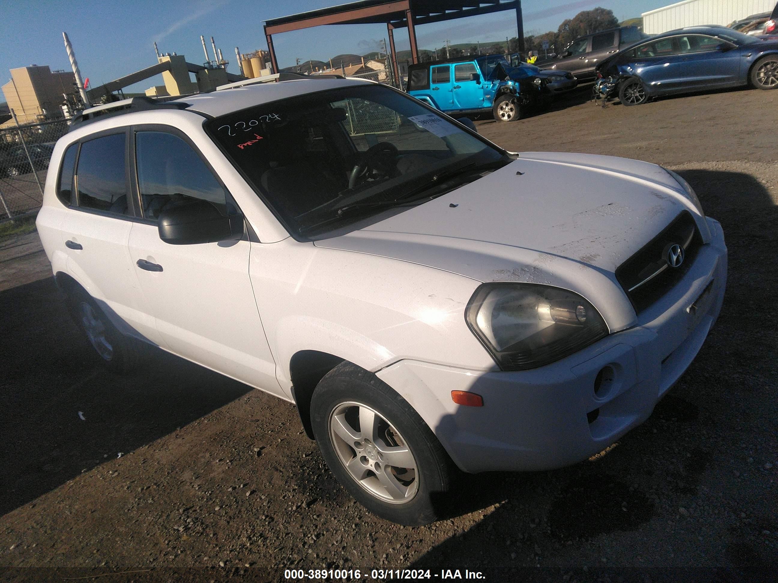 HYUNDAI TUCSON 2007 km8jm12b87u514299