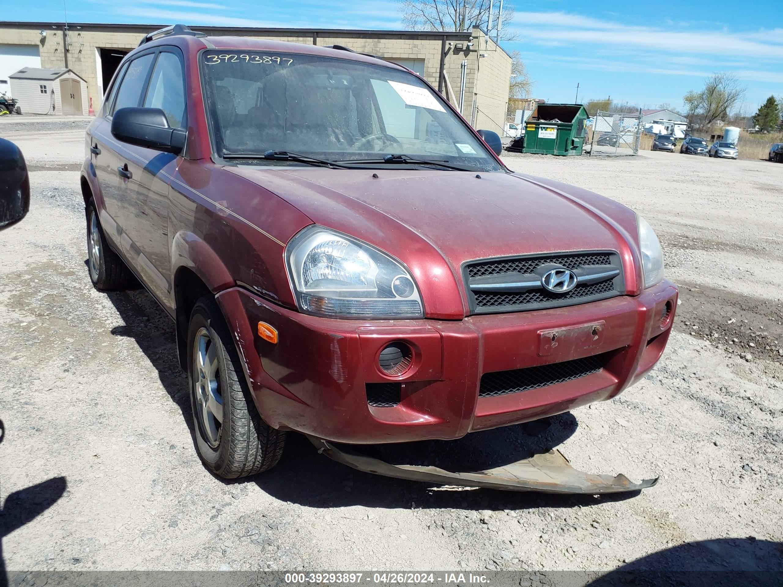 HYUNDAI TUCSON 2006 km8jm12b96u436615