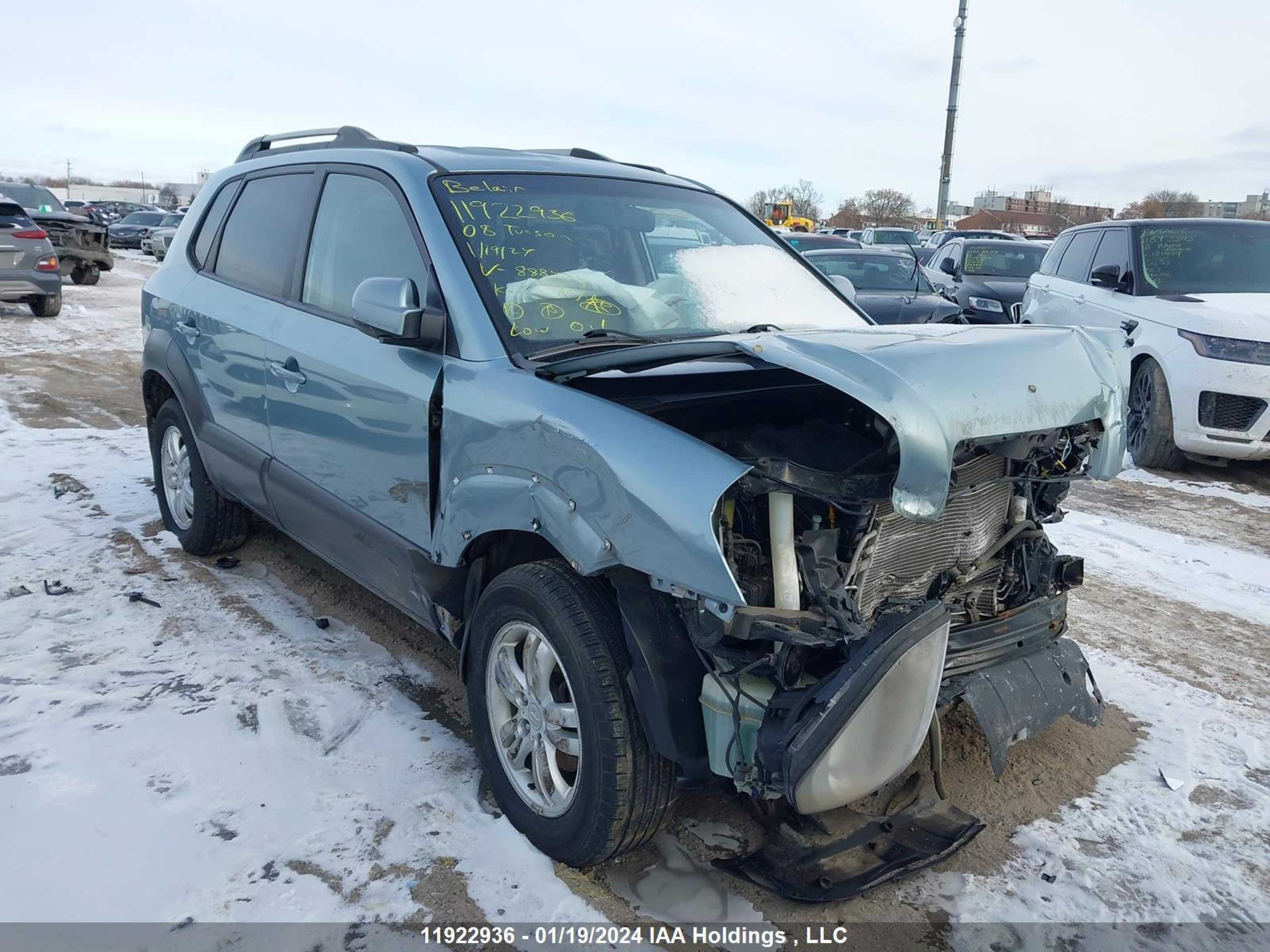 HYUNDAI TUCSON 2008 km8jm12d78u888499