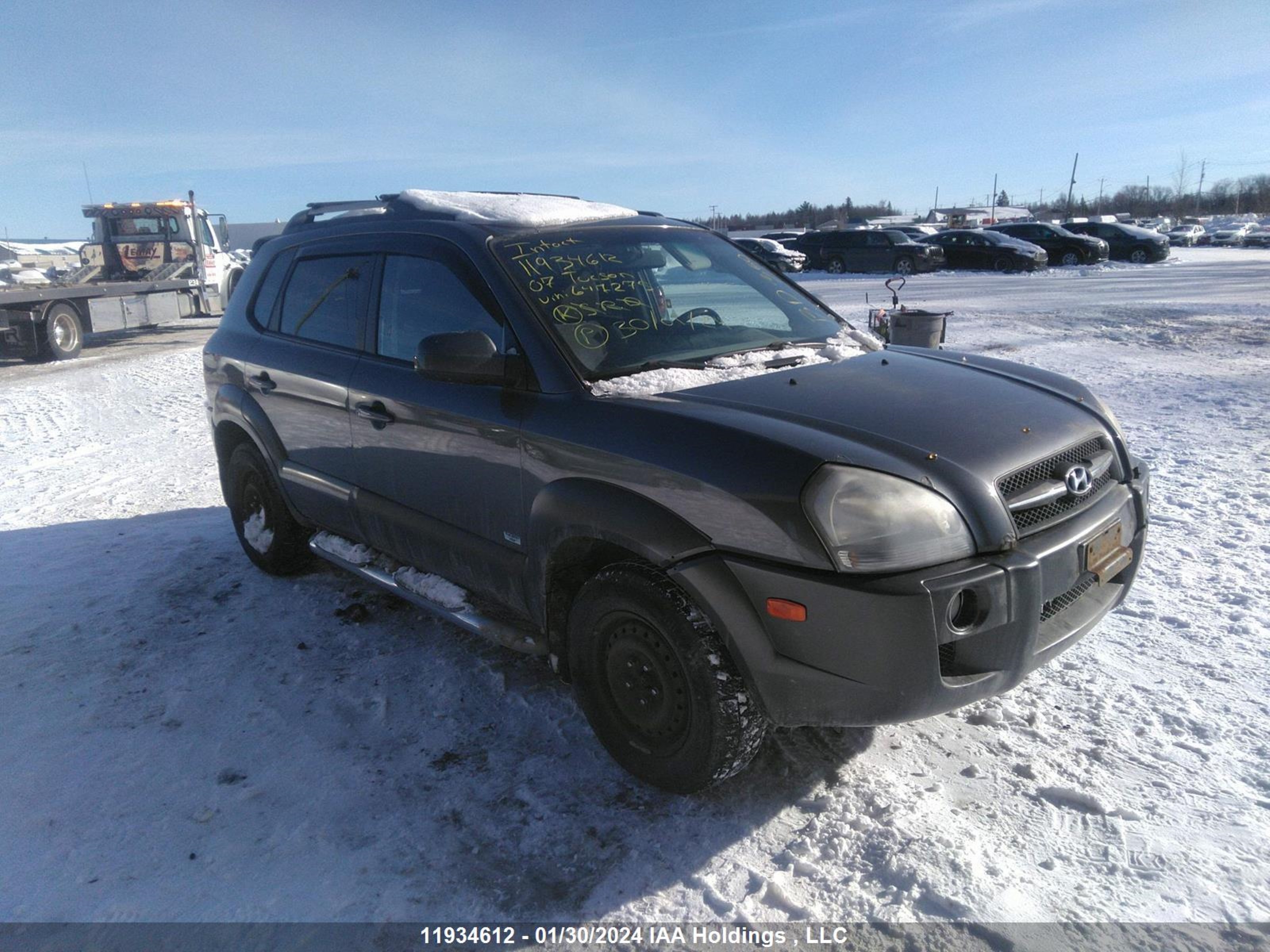 HYUNDAI TUCSON 2007 km8jm12dx7u647275