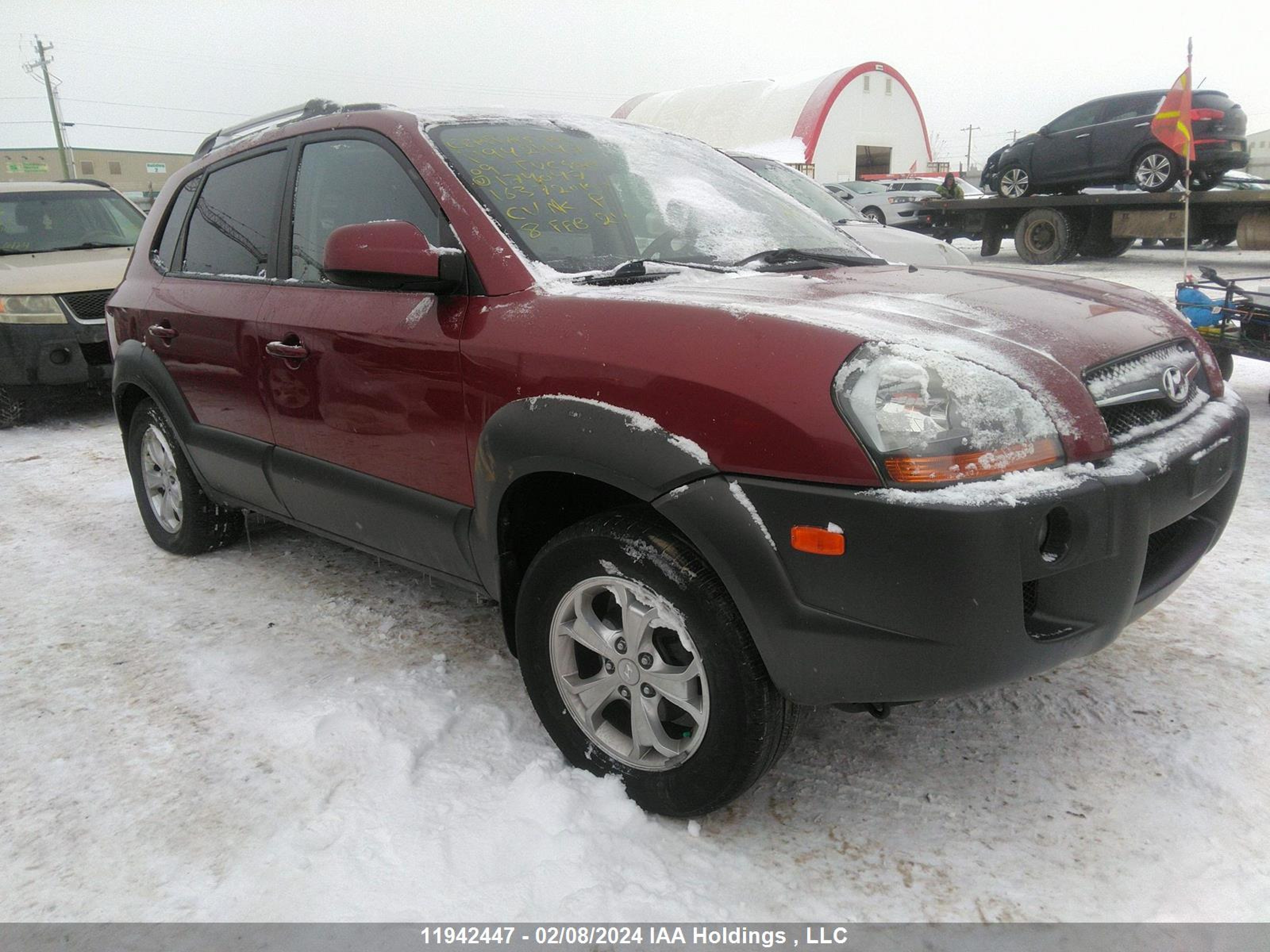 HYUNDAI TUCSON 2009 km8jm72d19u174047