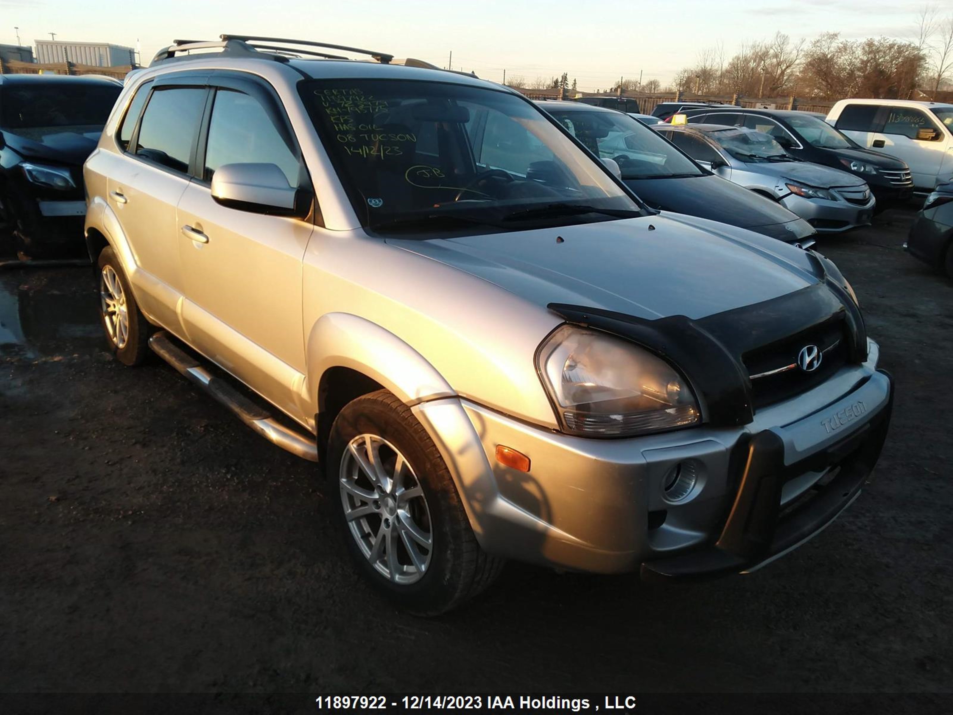 HYUNDAI TUCSON 2008 km8jm72d48u723979