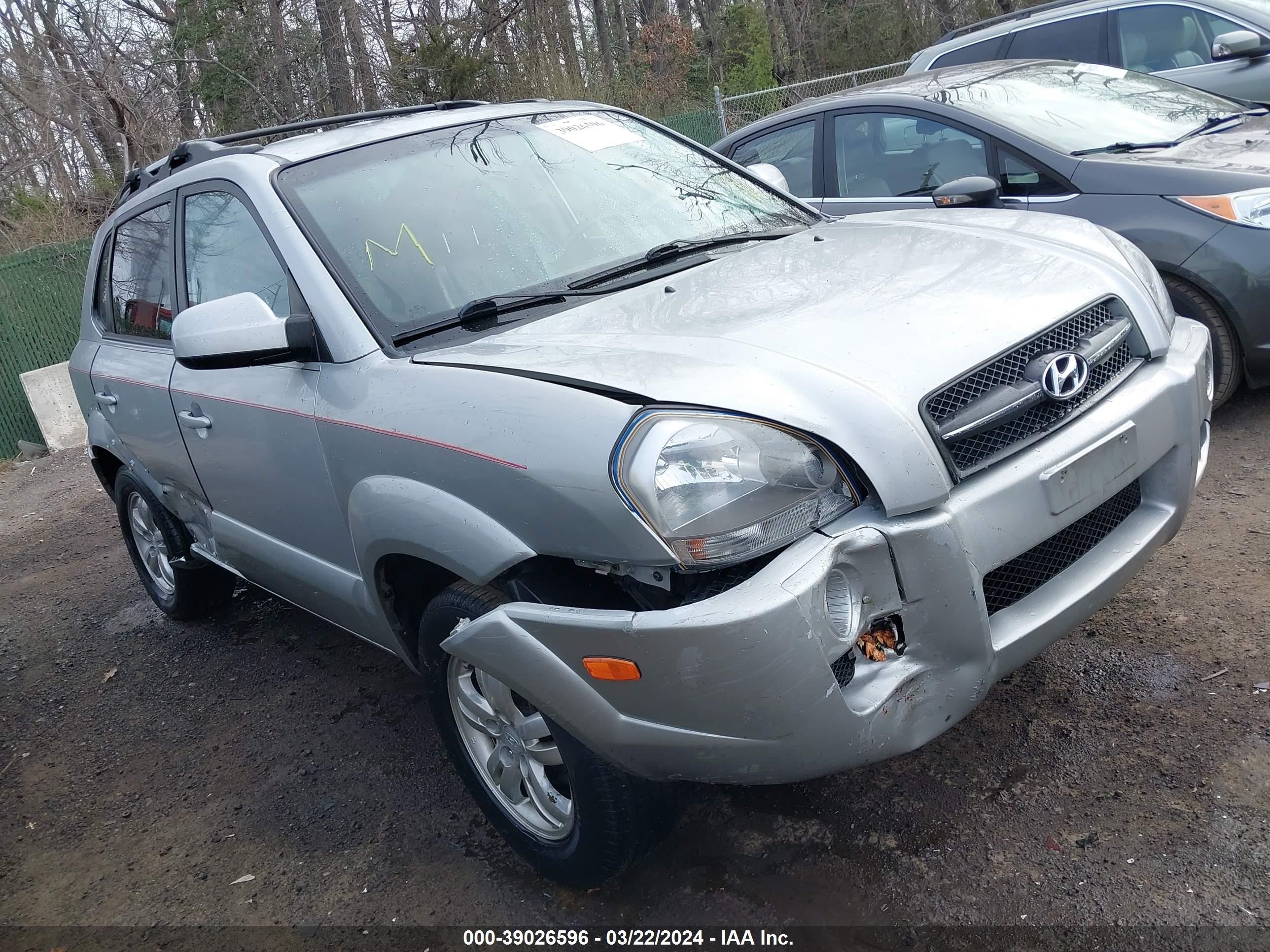 HYUNDAI TUCSON 2008 km8jn12b88u873103