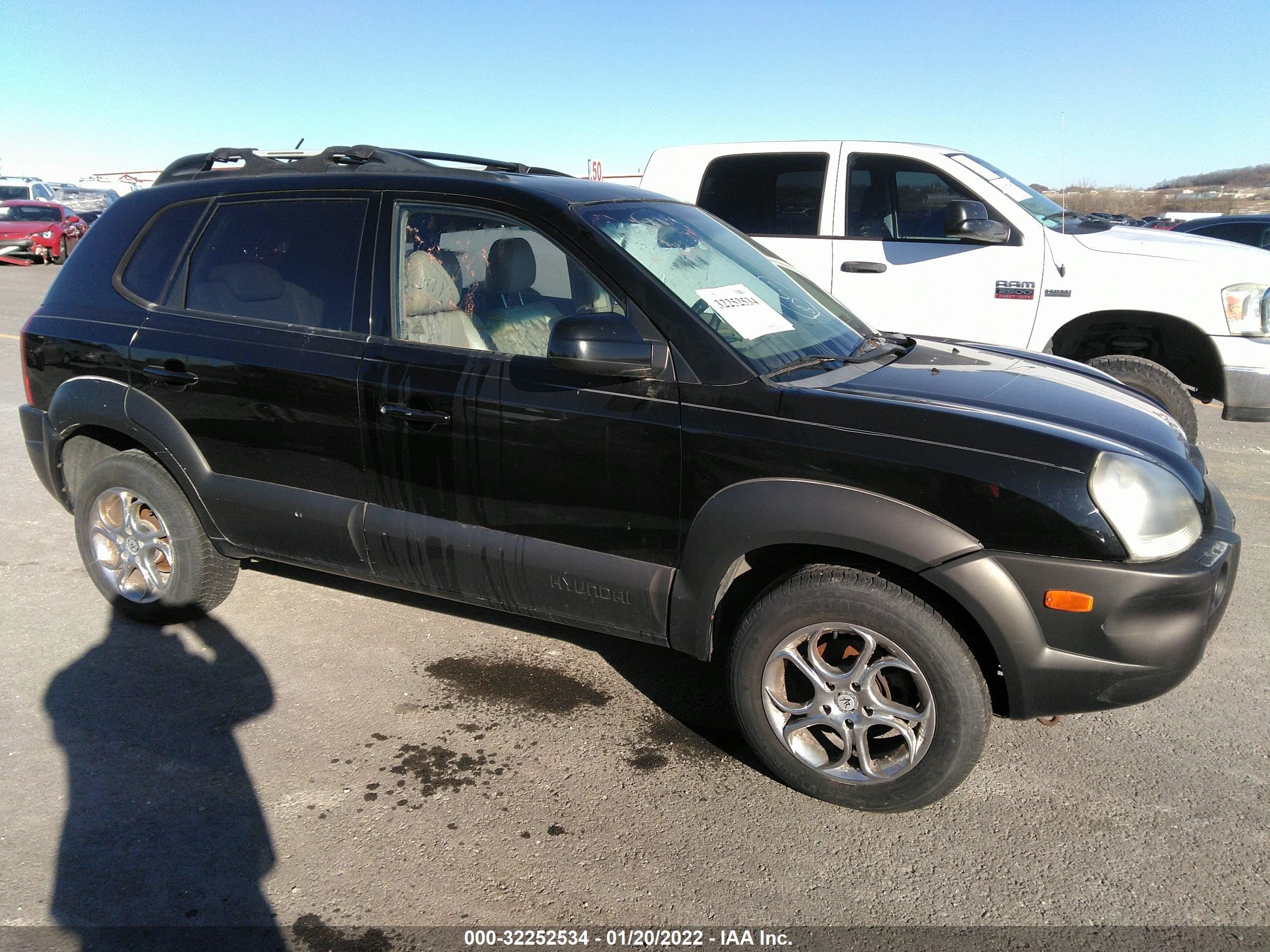 HYUNDAI TUCSON 2005 km8jn12d05u155137