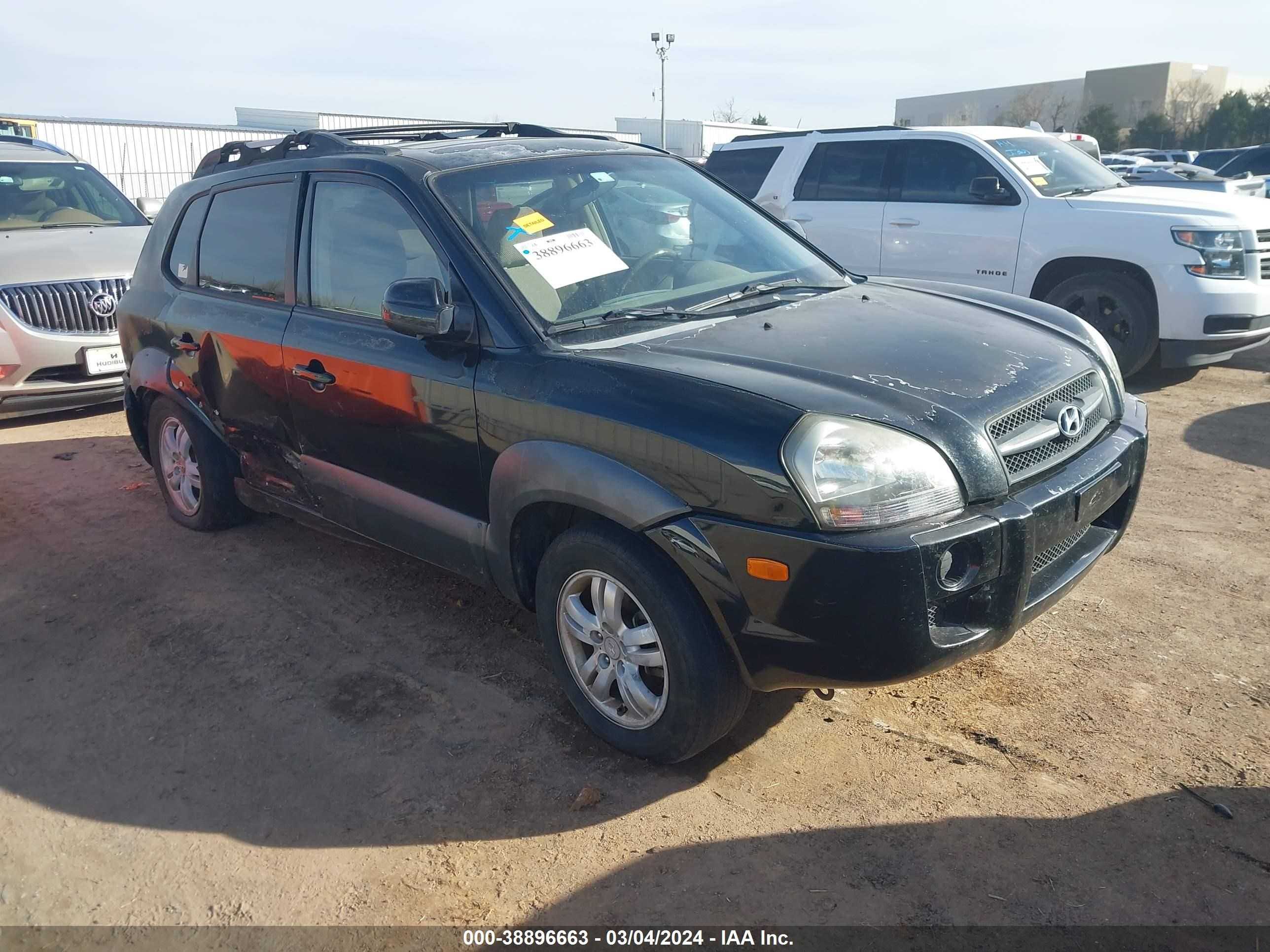 HYUNDAI TUCSON 2007 km8jn12d17u611665