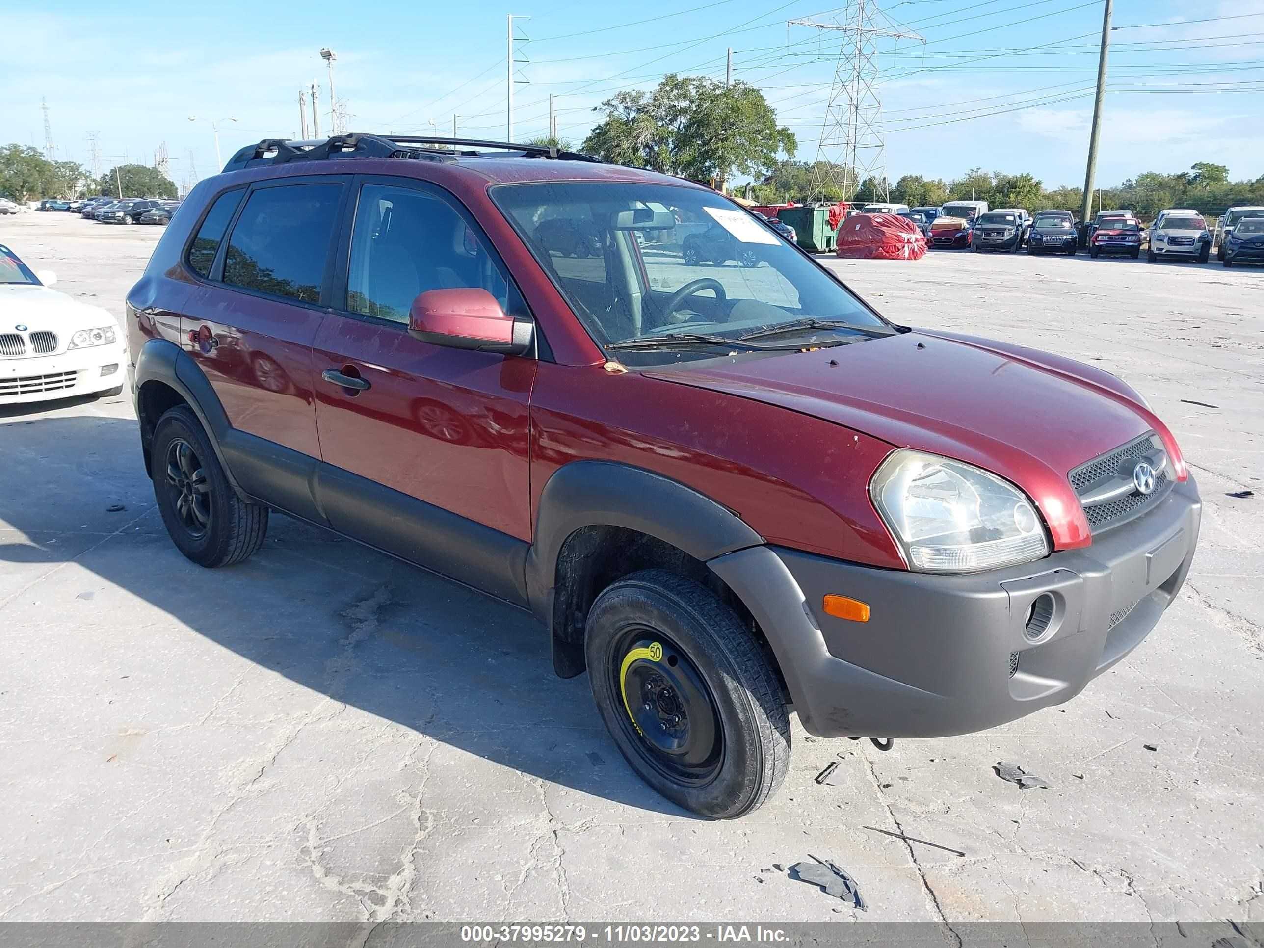 HYUNDAI TUCSON 2007 km8jn12d57u572983